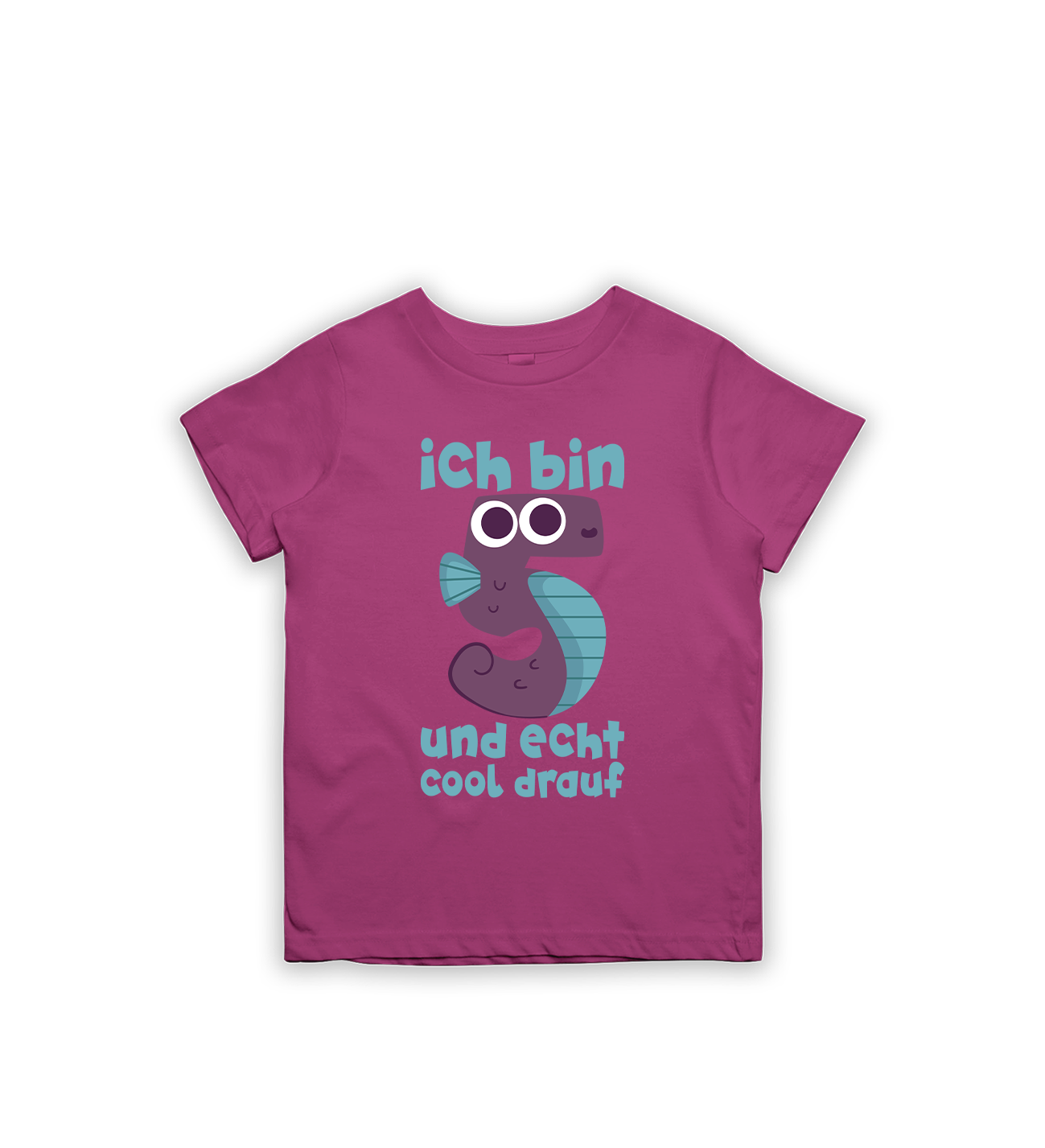 Ich bin 5 und echt cool drauf Kinder T-Shirt – Lustiges Geburtstagsshirt für Kinder