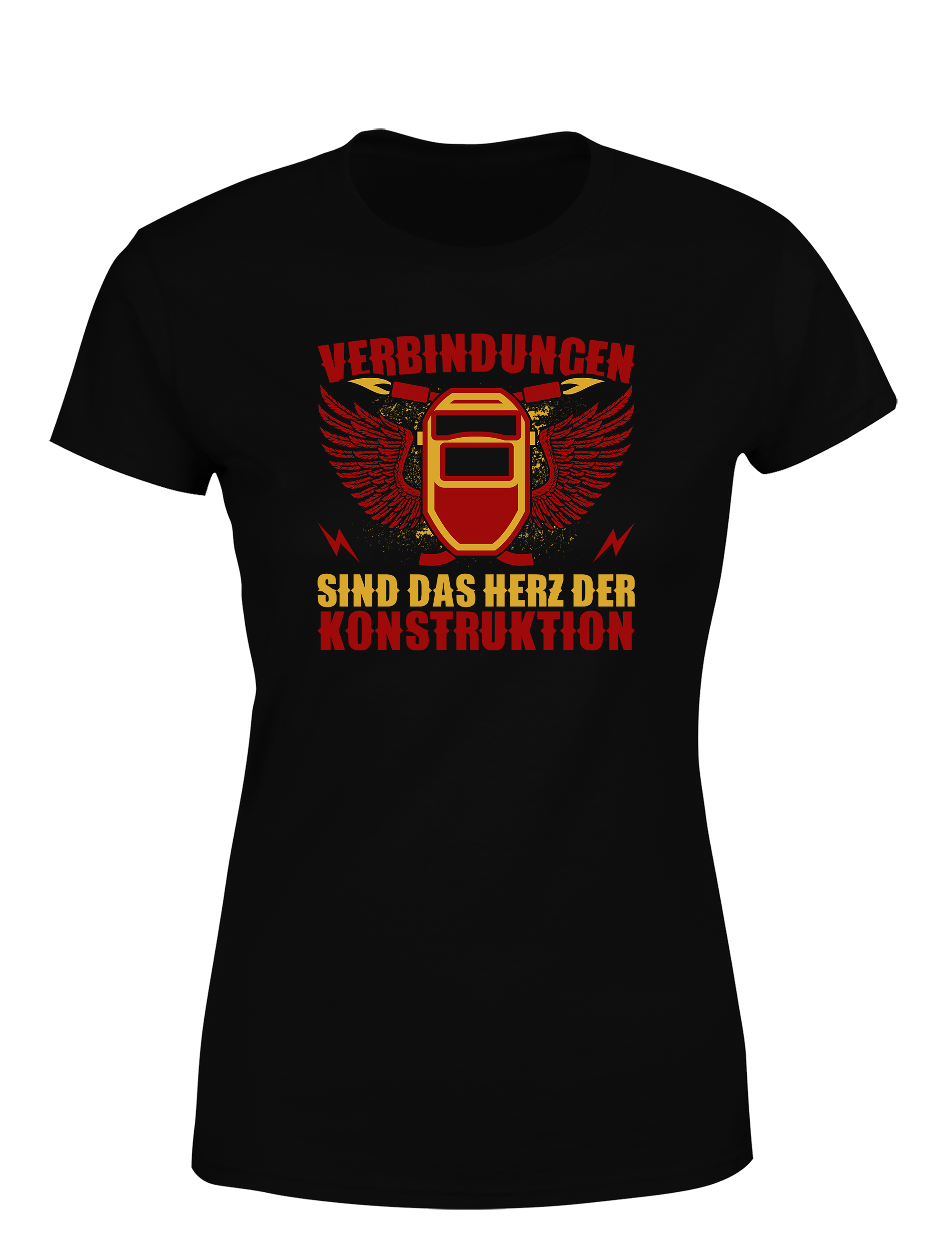 Verbindungen sind das Herz der Konstruktion – Damen T-Shirt im Retro Stil | Lustiges Shirt für Ingenieurinnen, Handwerkerinnen & Technik-Fans