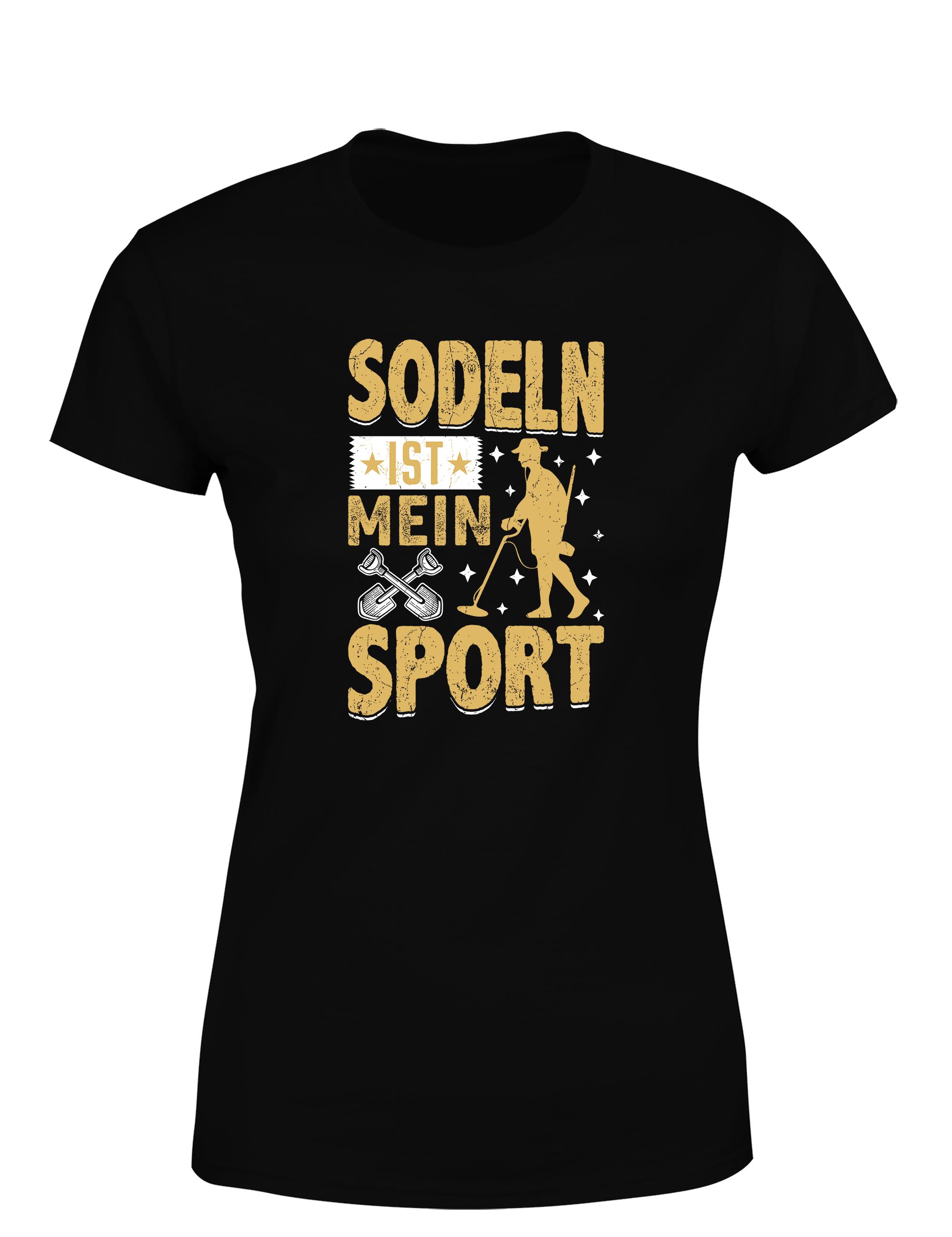 Sondeln ist mein Sport – Damen T-Shirt im Retro Stil | Lustiges Shirt für Schatzsucherinnen, Freizeit & Geschenkidee