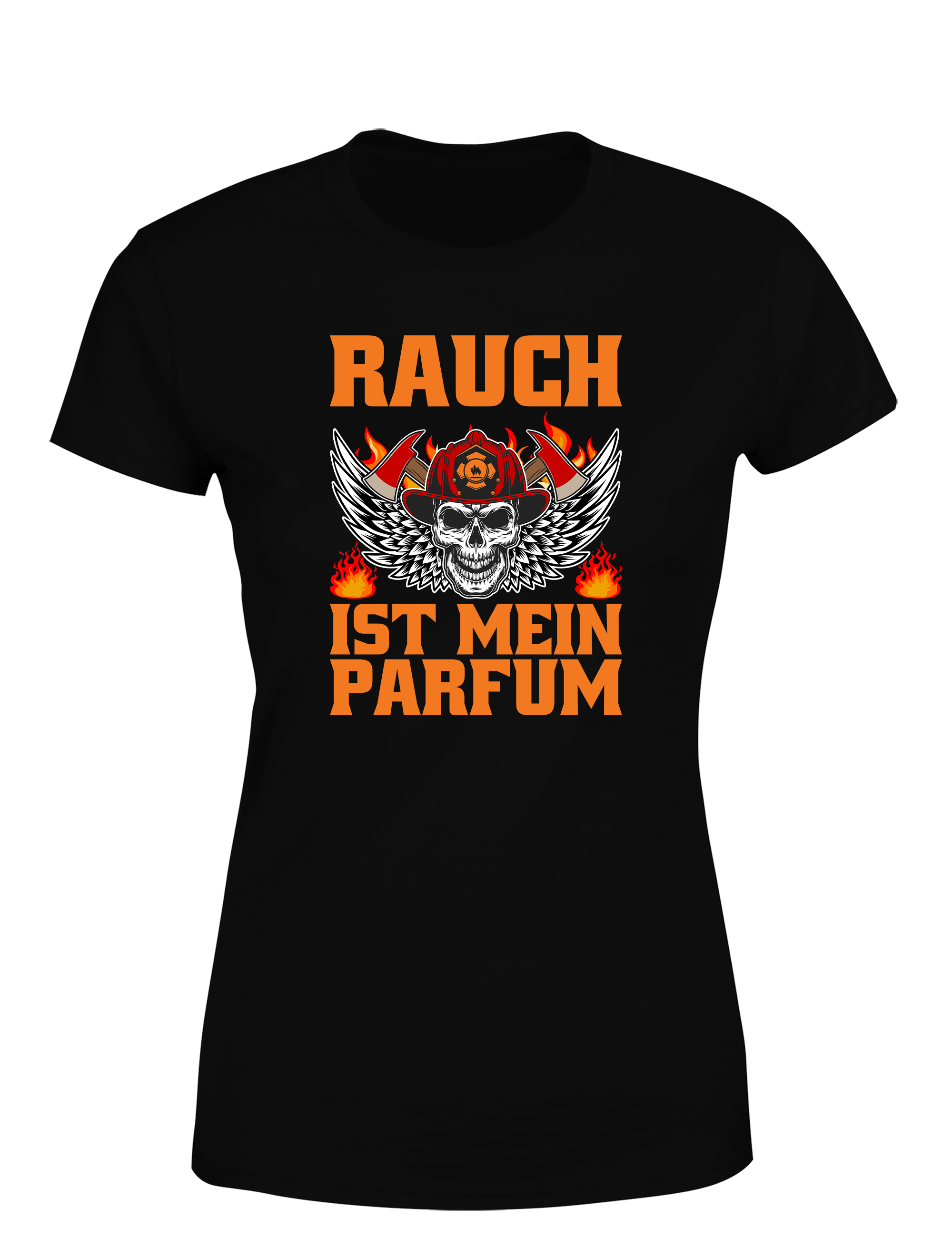 Damen T-Shirt Rauch ist mein Parfum | Cooles Feuerwehr Shirt mit Statement