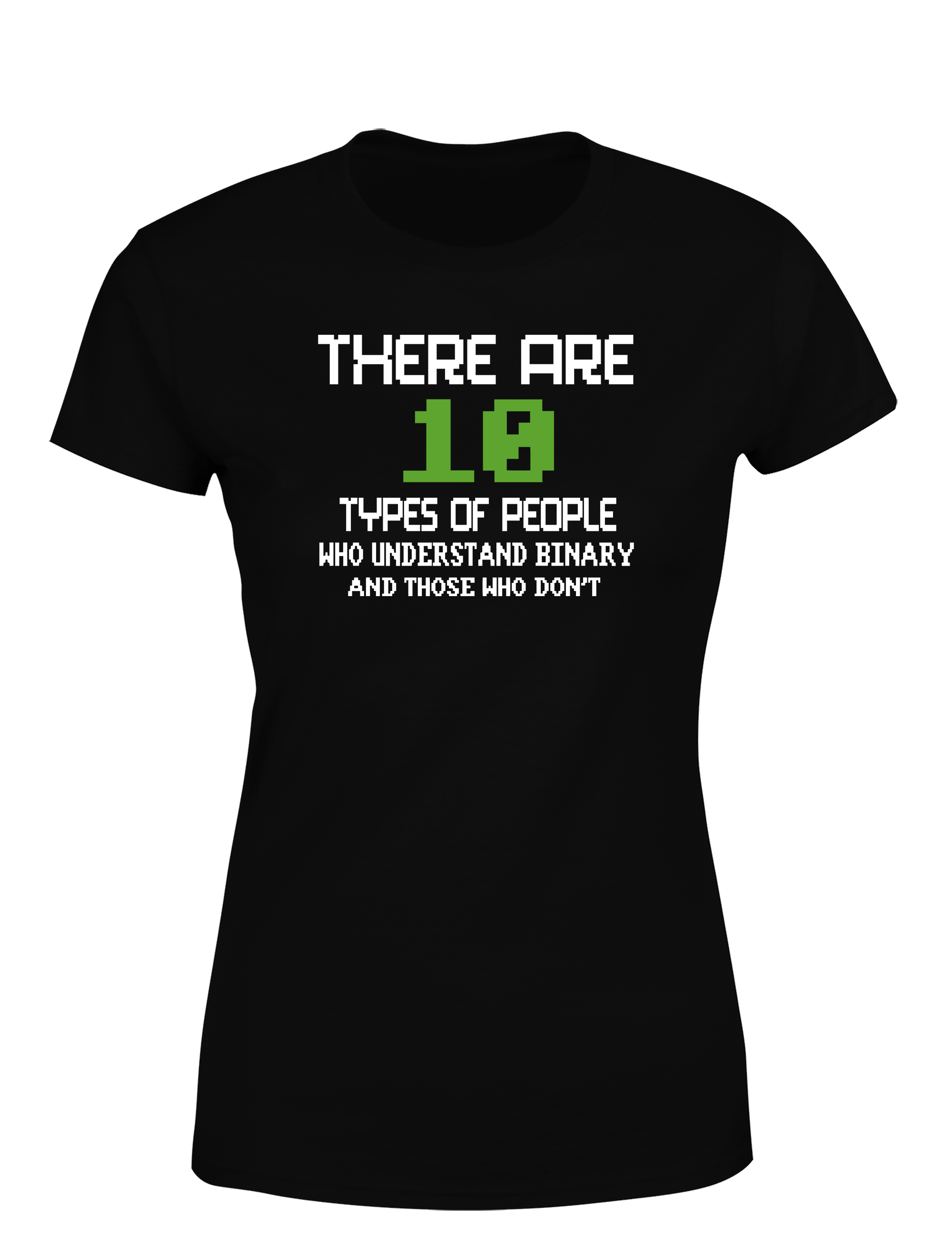 There Are 10 Types of People – Damen T-Shirt im Retro Stil | Lustiges Nerd Shirt für Programmiererinnen, Entwicklerinnen & IT-Fans