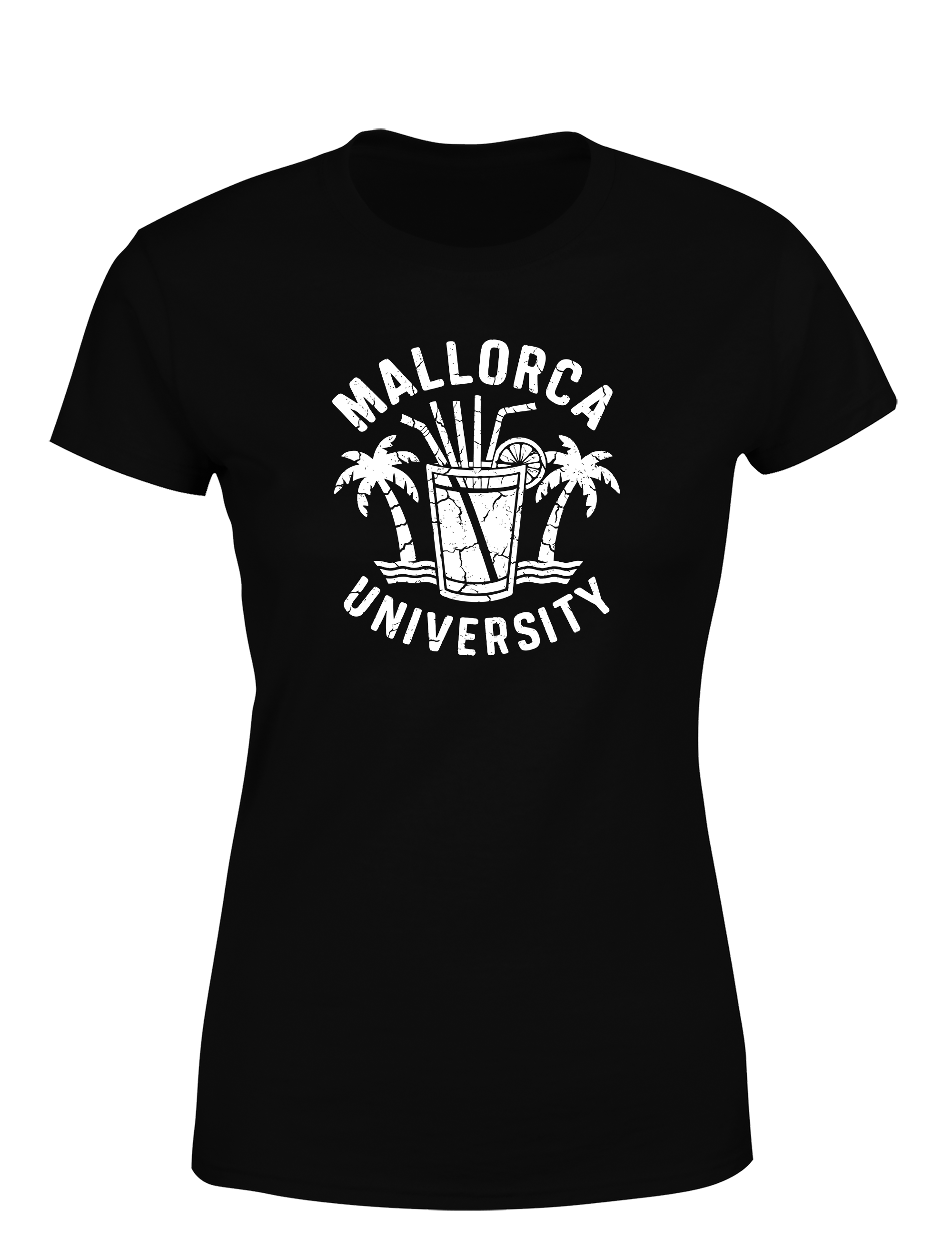Damen T-Shirt „Mallorca University“ | Lustiges Mallorca Urlaub & Party Shirt