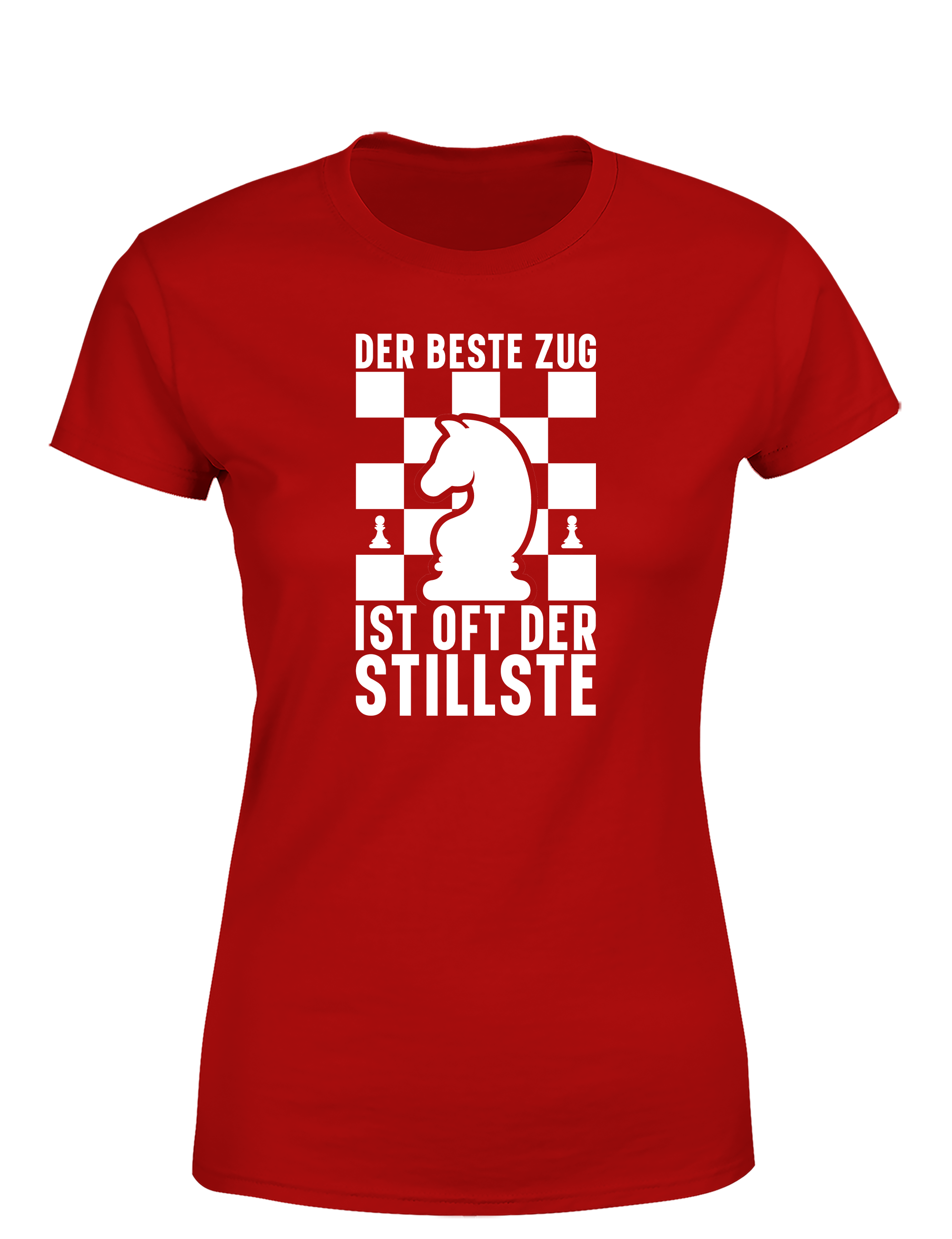 Der beste Zug ist oft der stillste – Damen T-Shirt im Retro Stil | Stylisches Damen Shirt für Schachspielerinnen, Turniere, Freizeit & Geschenkidee