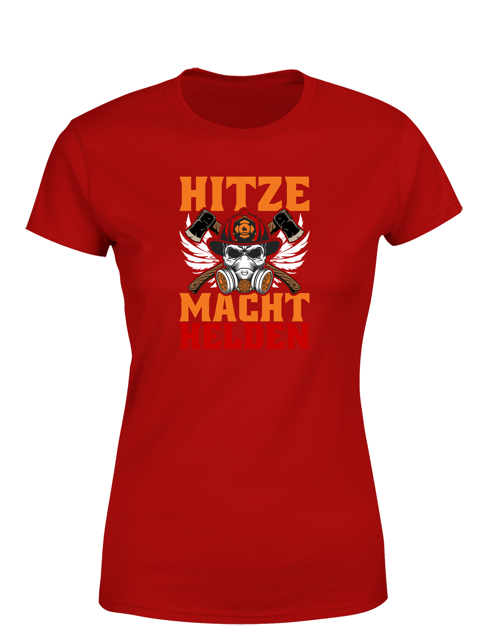 Hitze Macht Helden – Damen Feuerwehr T-Shirt | Starkes Firefighter Shirt für Frauen im Einsatz