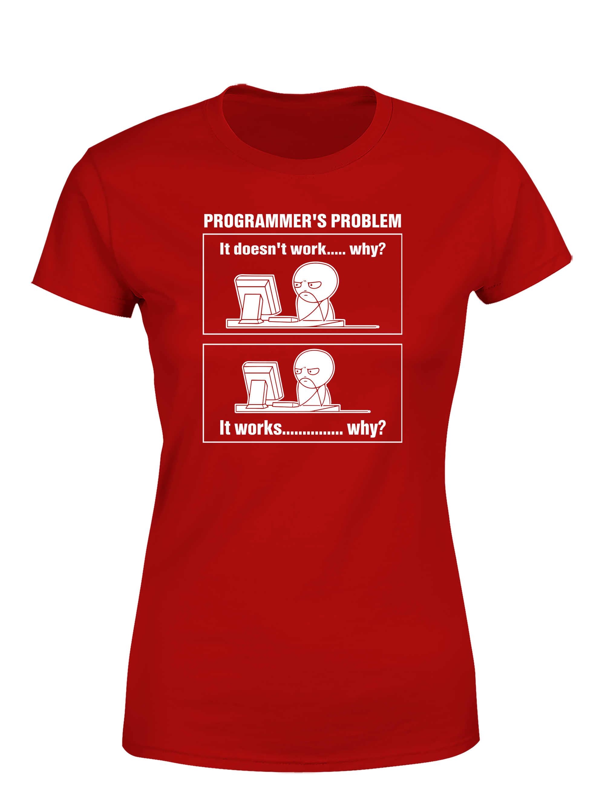 Programmer’s Problem – Damen T-Shirt im Retro Stil | Lustiges Nerd Shirt für Entwicklerinnen, Coderinnen & IT-Fans