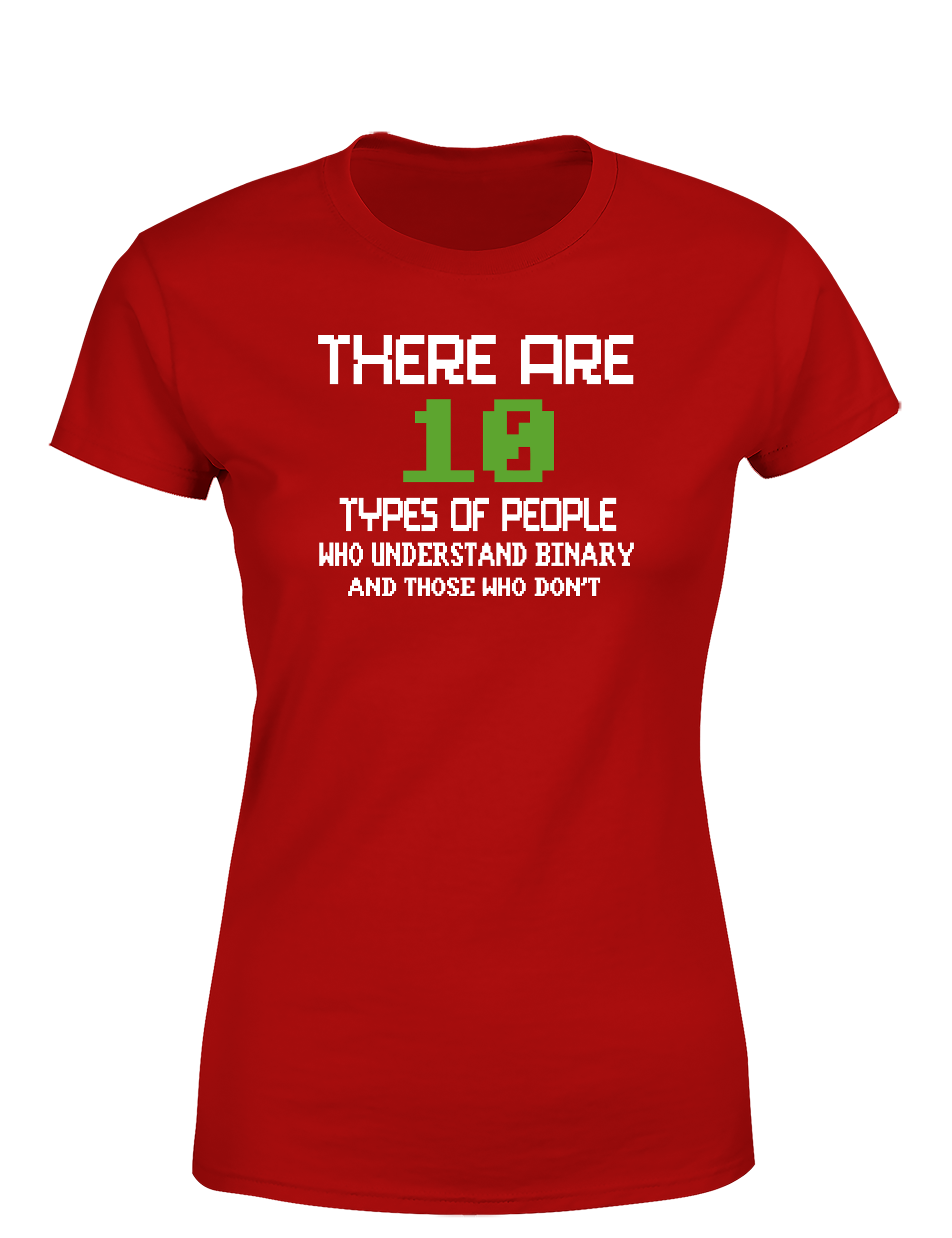 There Are 10 Types of People – Damen T-Shirt im Retro Stil | Lustiges Nerd Shirt für Programmiererinnen, Entwicklerinnen & IT-Fans