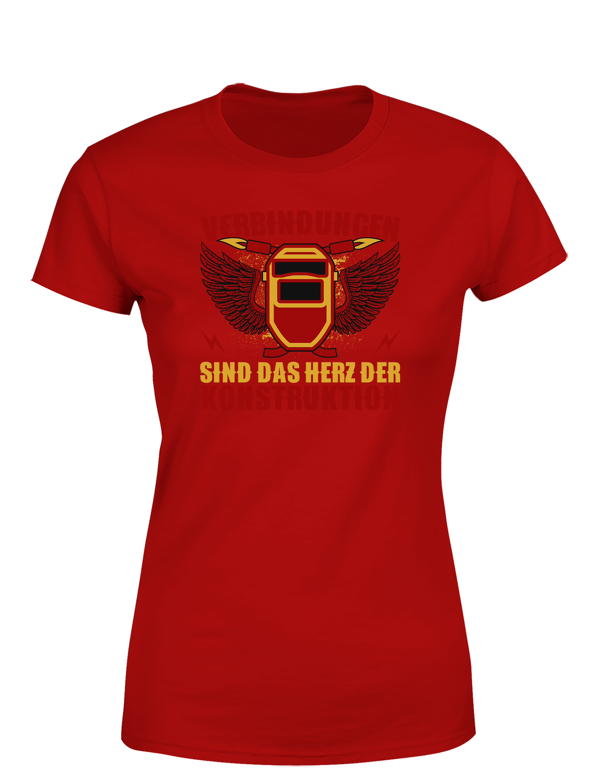 Verbindungen sind das Herz der Konstruktion – Damen T-Shirt im Retro Stil | Lustiges Shirt für Ingenieurinnen, Handwerkerinnen & Technik-Fans