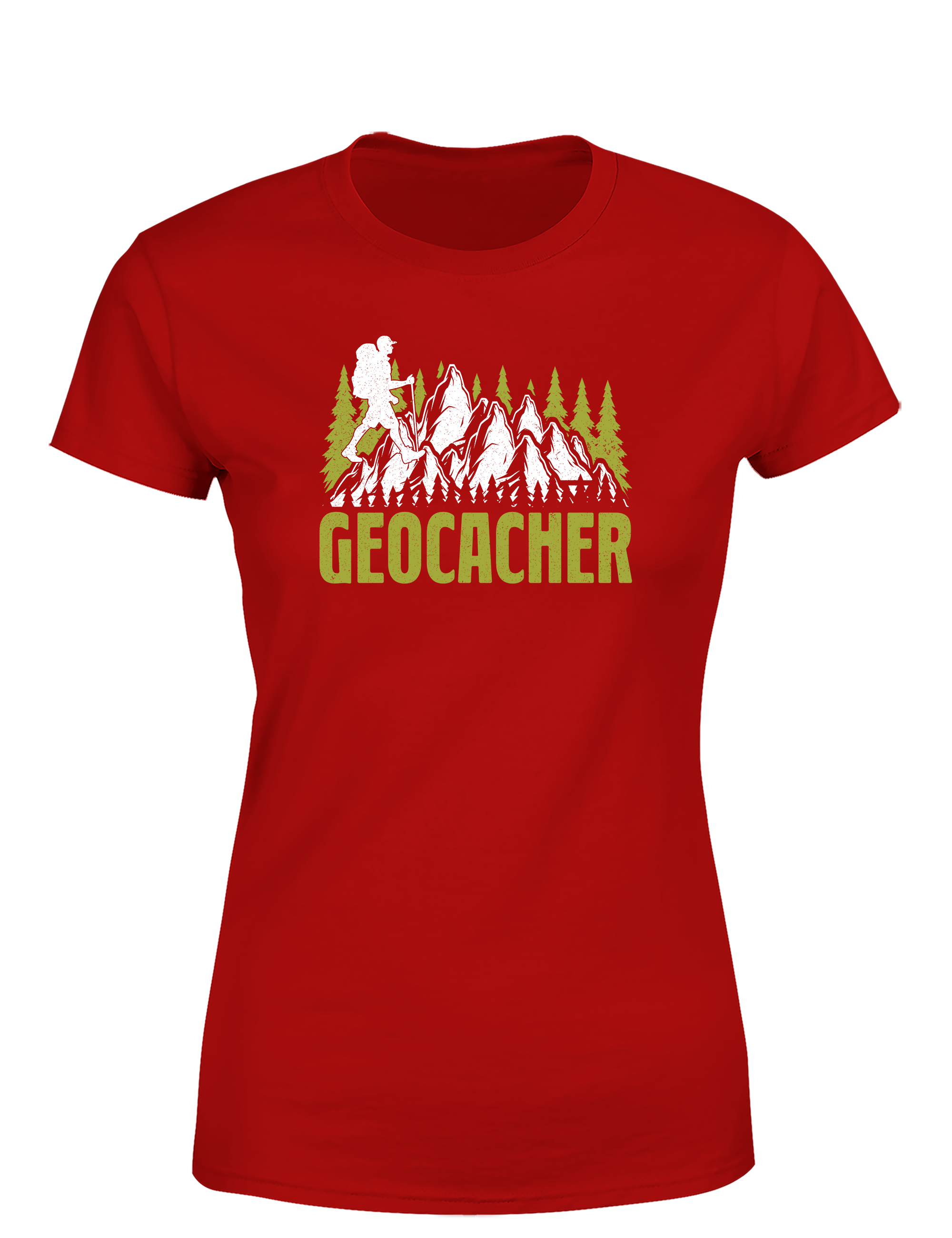 Geocacher – Damen T-Shirt im Retro Stil | Stylisches Shirt für Schatzsucherinnen, Abenteurerinnen & Outdoor-Fans