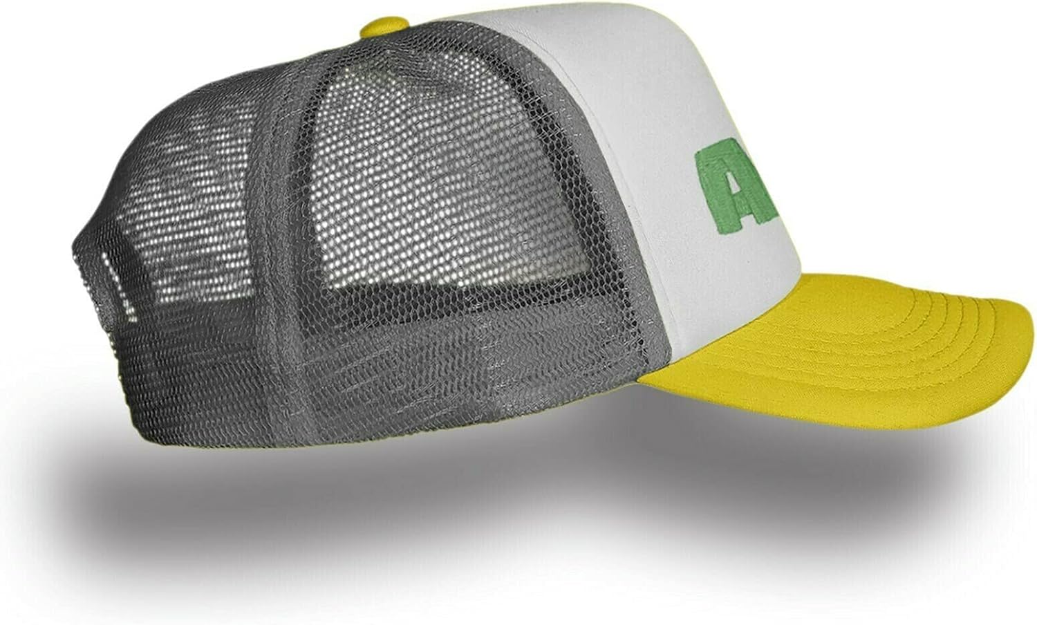 Aloha Ananas Cap im Sommer Retro Look - Trucker Snapback mit Hawaii Design für Urlaub, Strand, Festival oder Freizeit - Kappe aus recyceltem Polyester mit Mesh-Rückseite