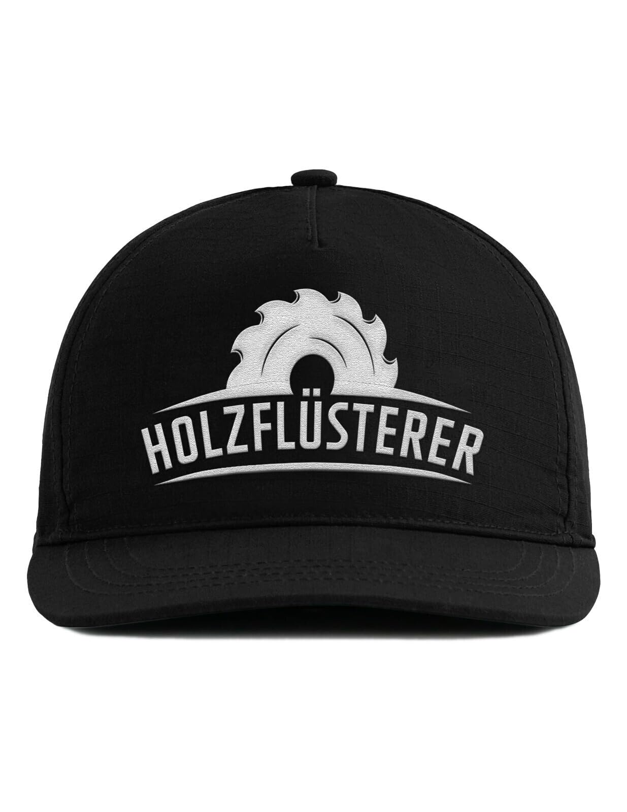 Snapback Cap Holzflüsterer - Lustige Arbeitskleidung für Handwerker, Schreiner, Tischler & Zimmerer - Geschenkidee mit Sägeblatt Design - Stickerei - One Size verstellbar