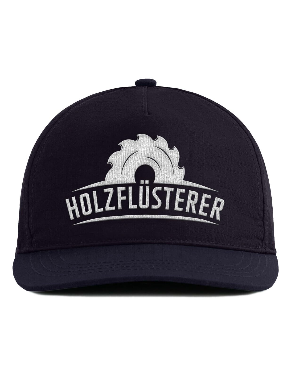 Snapback Cap Holzflüsterer - Lustige Arbeitskleidung für Handwerker, Schreiner, Tischler & Zimmerer - Geschenkidee mit Sägeblatt Design - Stickerei - One Size verstellbar