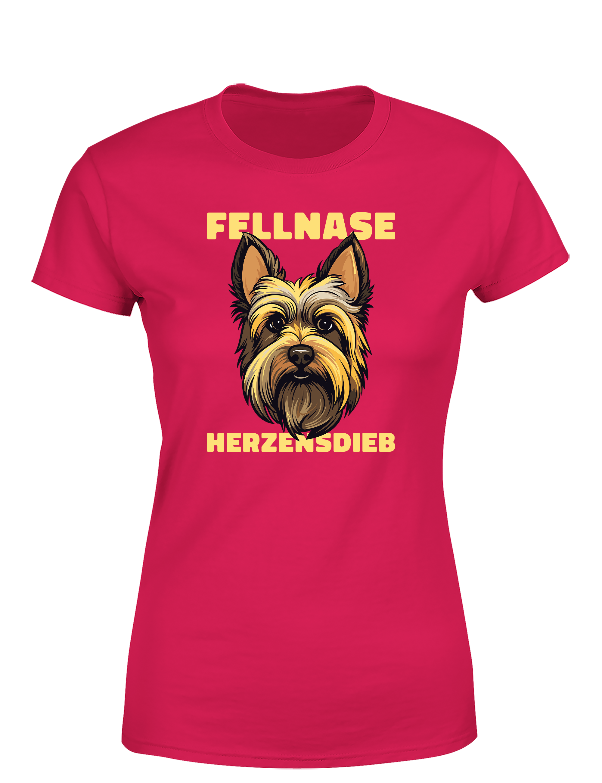 Damen T-Shirt Fellnase Herzensdieb | Süßes Hunde Shirt für Tierliebhaberinnen
