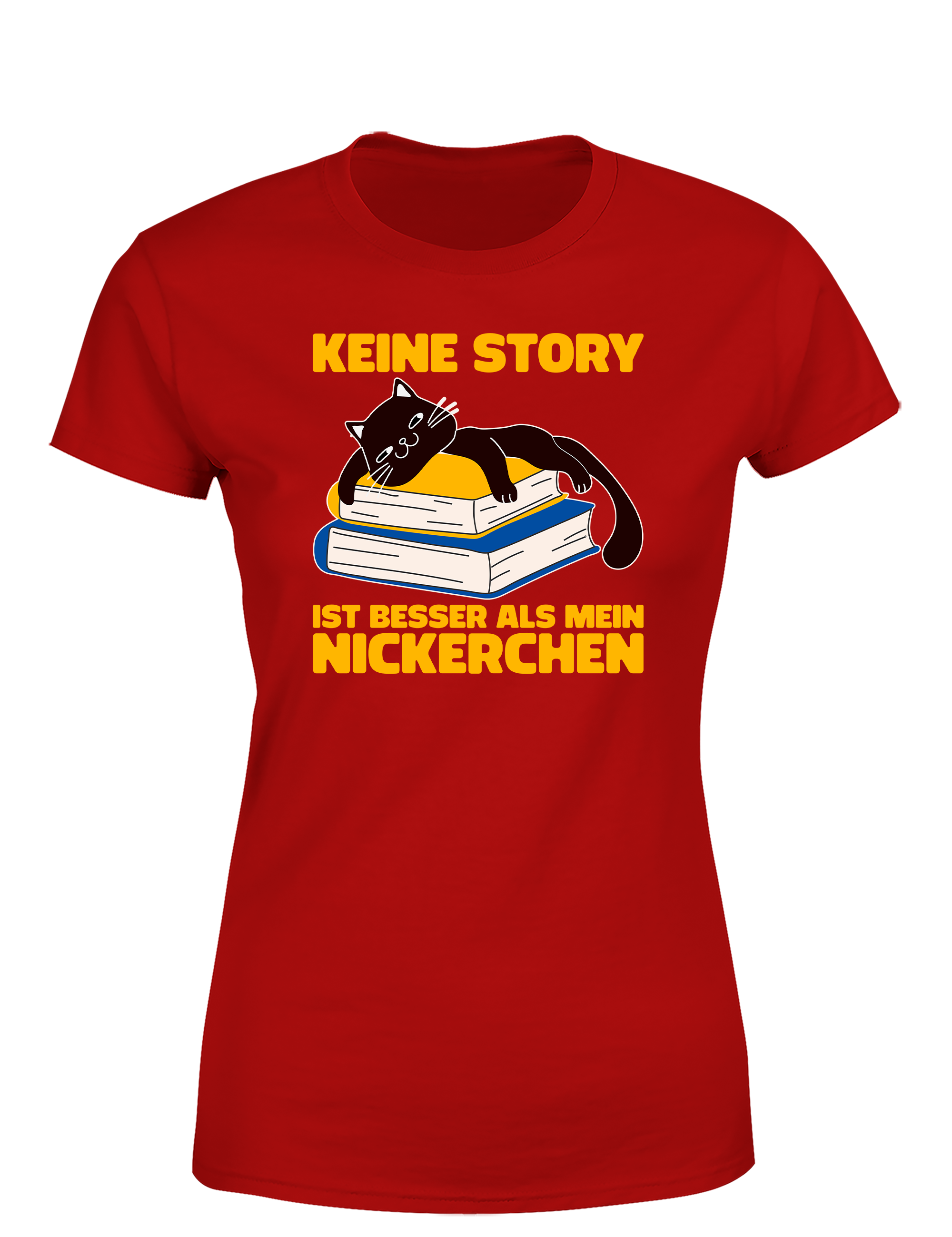 Keine Story ist besser als mein Nickerchen – Damen T-Shirt im Retro Stil | Lustiges Shirt für Leserinnen, Bibliothek & Geschenkidee