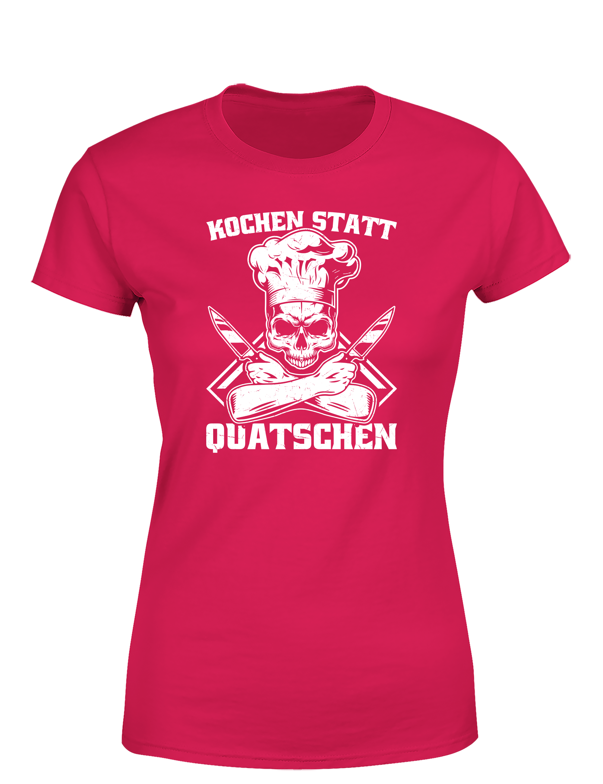 Damen T-Shirt „Kochen statt Quatschen“ | Cooles Koch Shirt für Frauen mit Humor