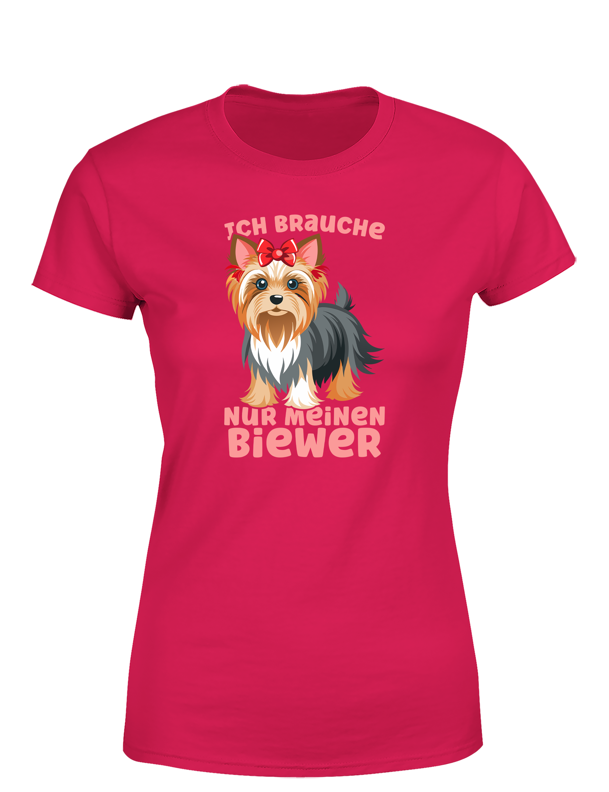 Damen T-Shirt Ich brauche nur meinen Biewer | Süßes Hunde Shirt für Hundemamas