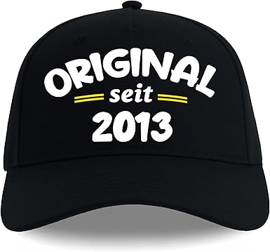 Cap runder Geburtstag 30. 40. 50. 60. 70. 80. geboren Limitierte Edition Herren Damen Frauen verstellbar 53-61 cm recycelter Polyester Original seit Jahrgang
