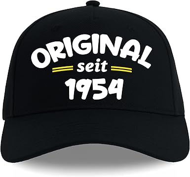 Cap runder Geburtstag 30. 40. 50. 60. 70. 80. geboren Limitierte Edition Herren Damen Frauen verstellbar 53-61 cm recycelter Polyester Original seit Jahrgang