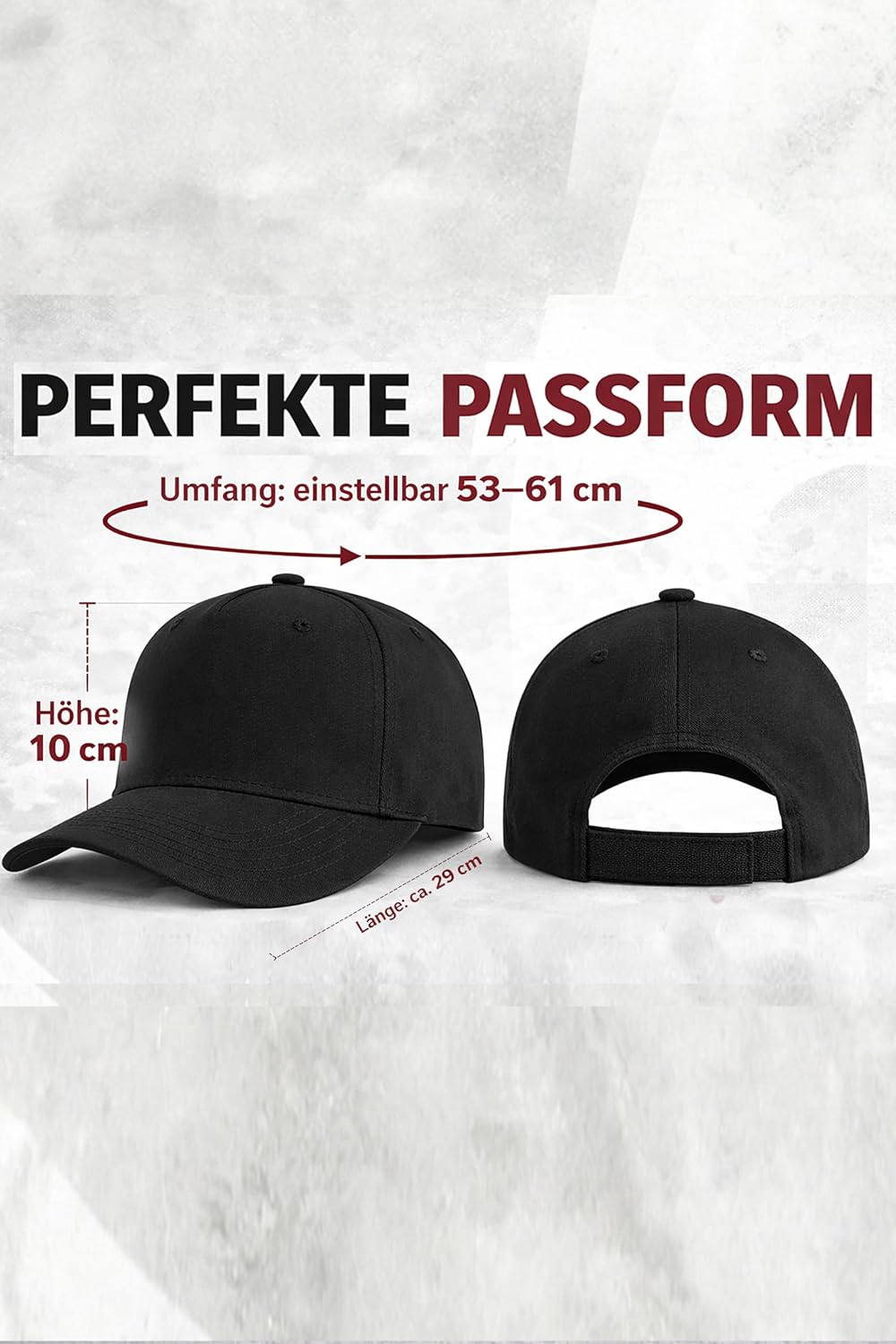 Cap runder Geburtstag 30. 40. 50. 60. 70. 80. geboren Limitierte Edition Herren Damen Frauen verstellbar 53-61 cm recycelter Polyester Original seit Jahrgang