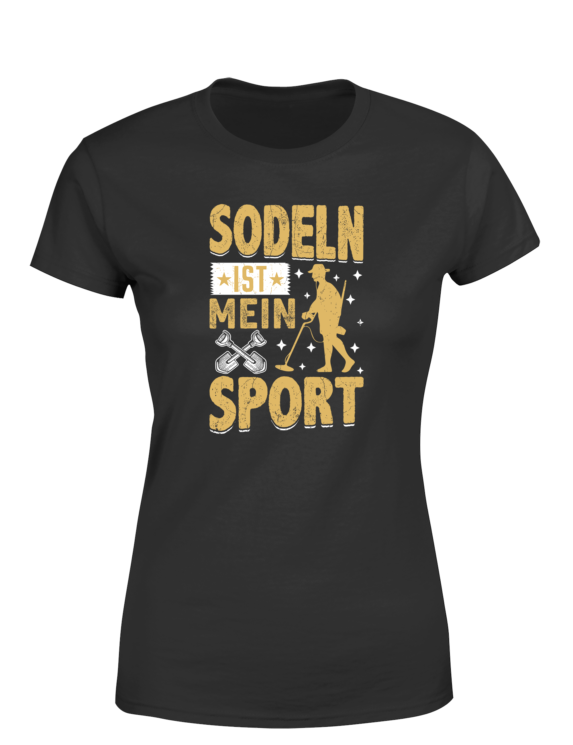 Sondeln ist mein Sport – Damen T-Shirt im Retro Stil | Lustiges Shirt für Schatzsucherinnen, Freizeit & Geschenkidee