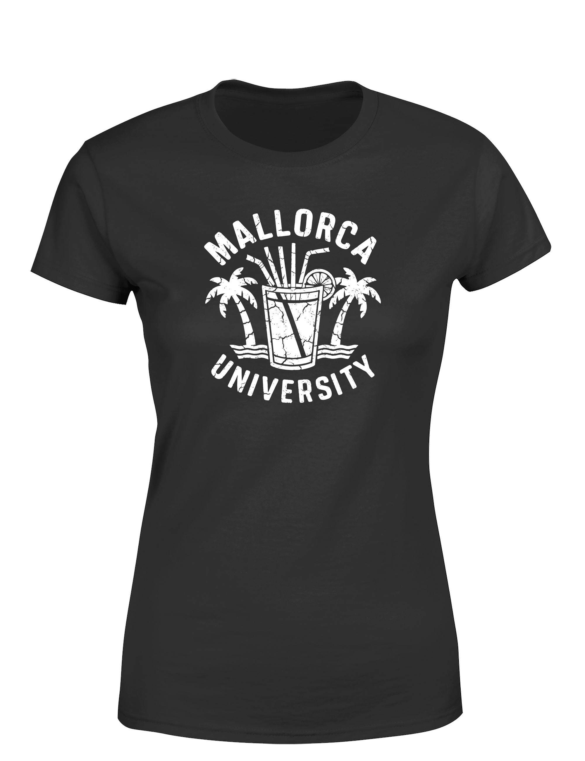 Damen T-Shirt „Mallorca University“ | Lustiges Mallorca Urlaub & Party Shirt