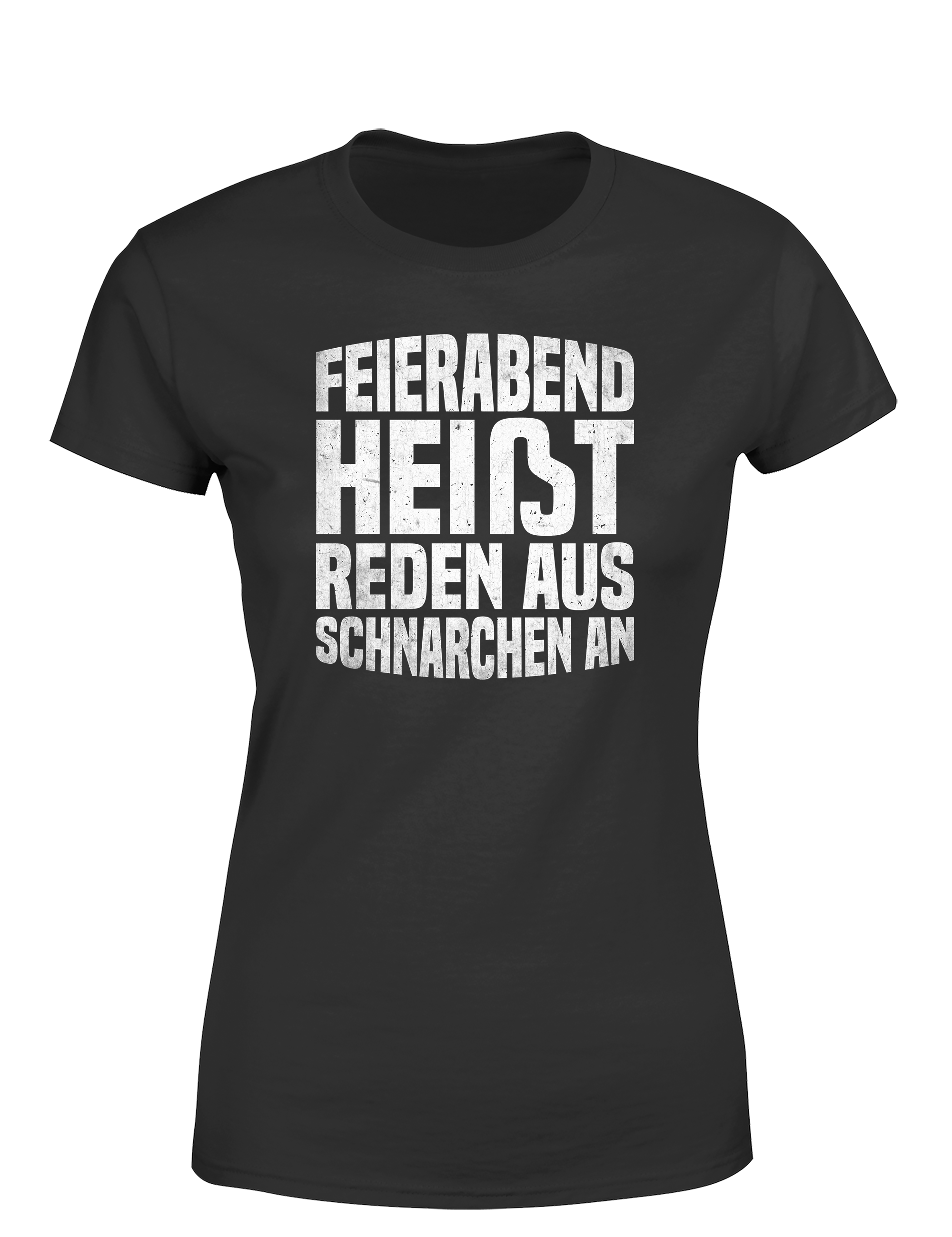 Feierabend Humor – Damen T-Shirt „Reden aus, Schnarchen an“ | Lustiges Shirt für Büroqueens & Schlafprinzessinnen