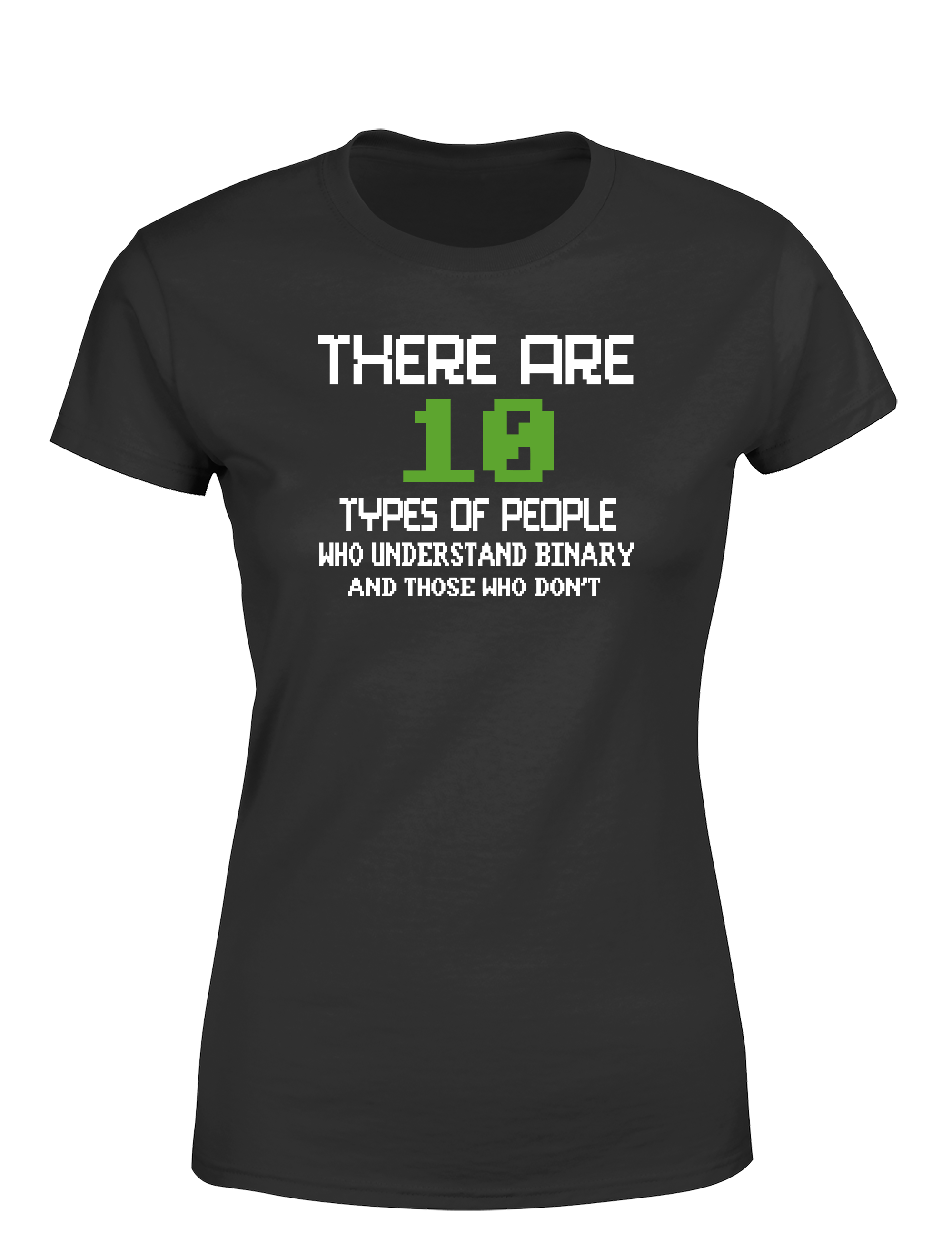 There Are 10 Types of People – Damen T-Shirt im Retro Stil | Lustiges Nerd Shirt für Programmiererinnen, Entwicklerinnen & IT-Fans