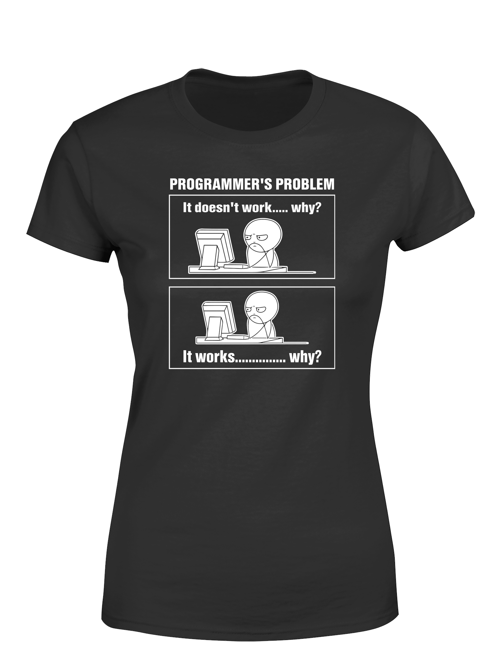 Programmer’s Problem – Damen T-Shirt im Retro Stil | Lustiges Nerd Shirt für Entwicklerinnen, Coderinnen & IT-Fans