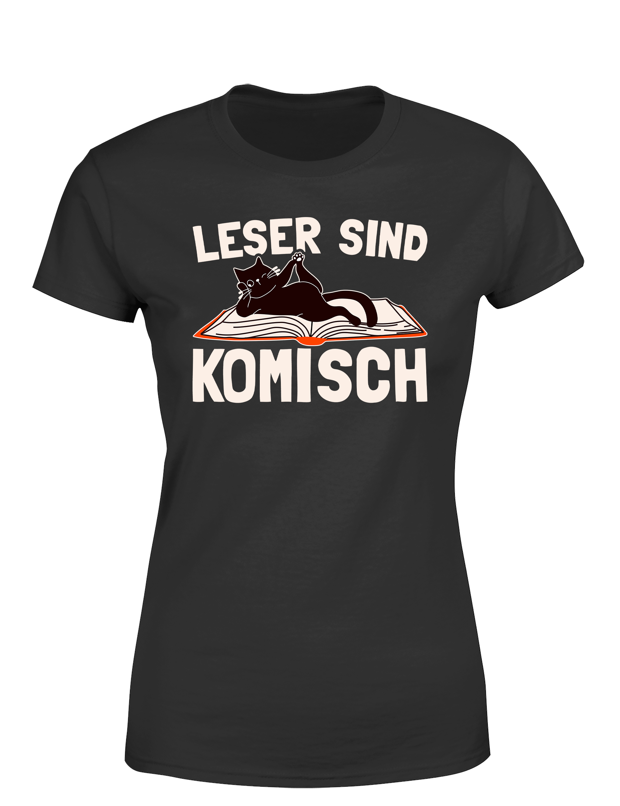 Leser sind komisch – Damen T-Shirt im Retro Stil | Lustiges Shirt für Leseratten, Bibliothek & Geschenkidee