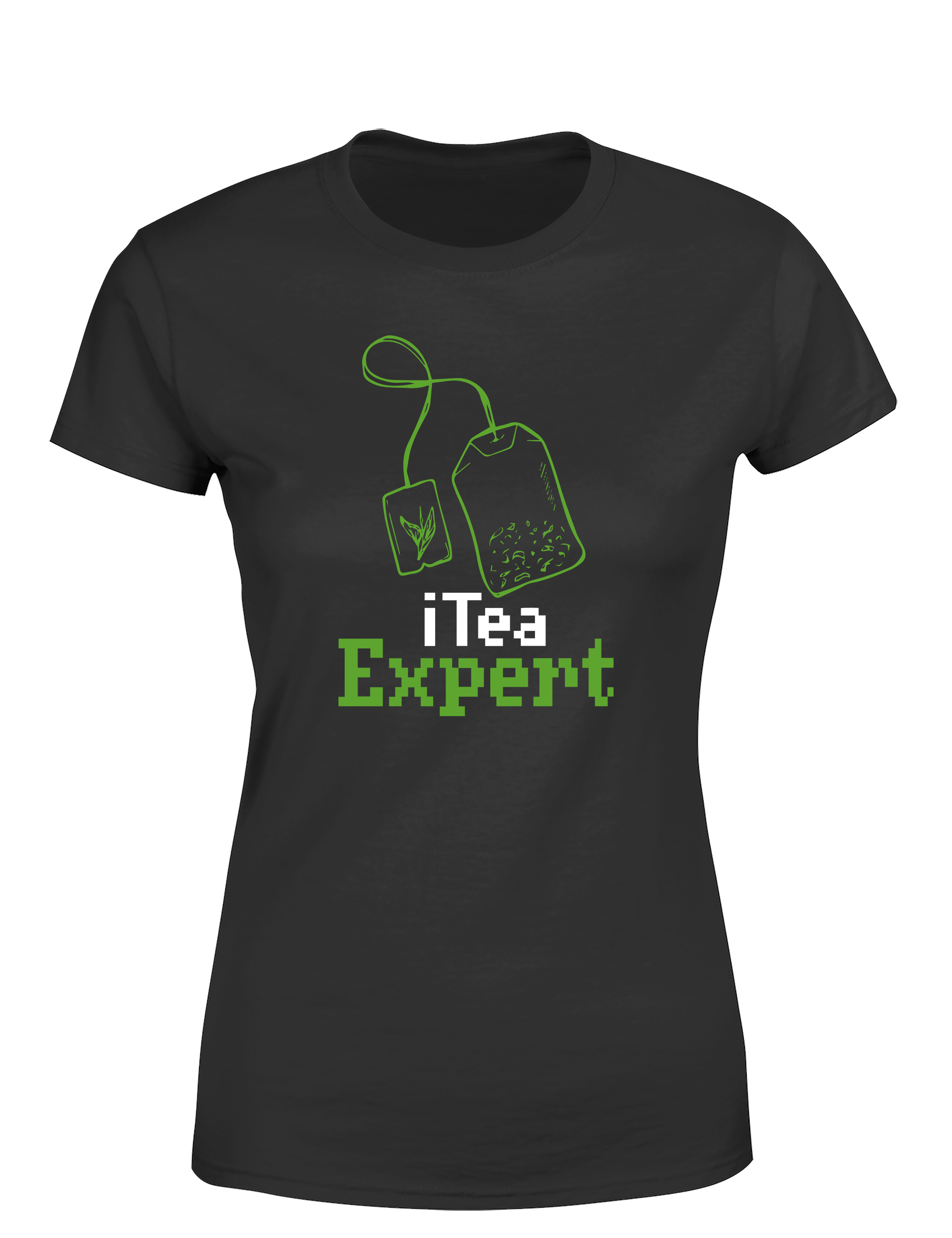 I Tea Expert – Damen T-Shirt im Retro Stil | Lustiges Nerd Shirt für Teeliebhaberinnen, Coderinnen & IT-Fans