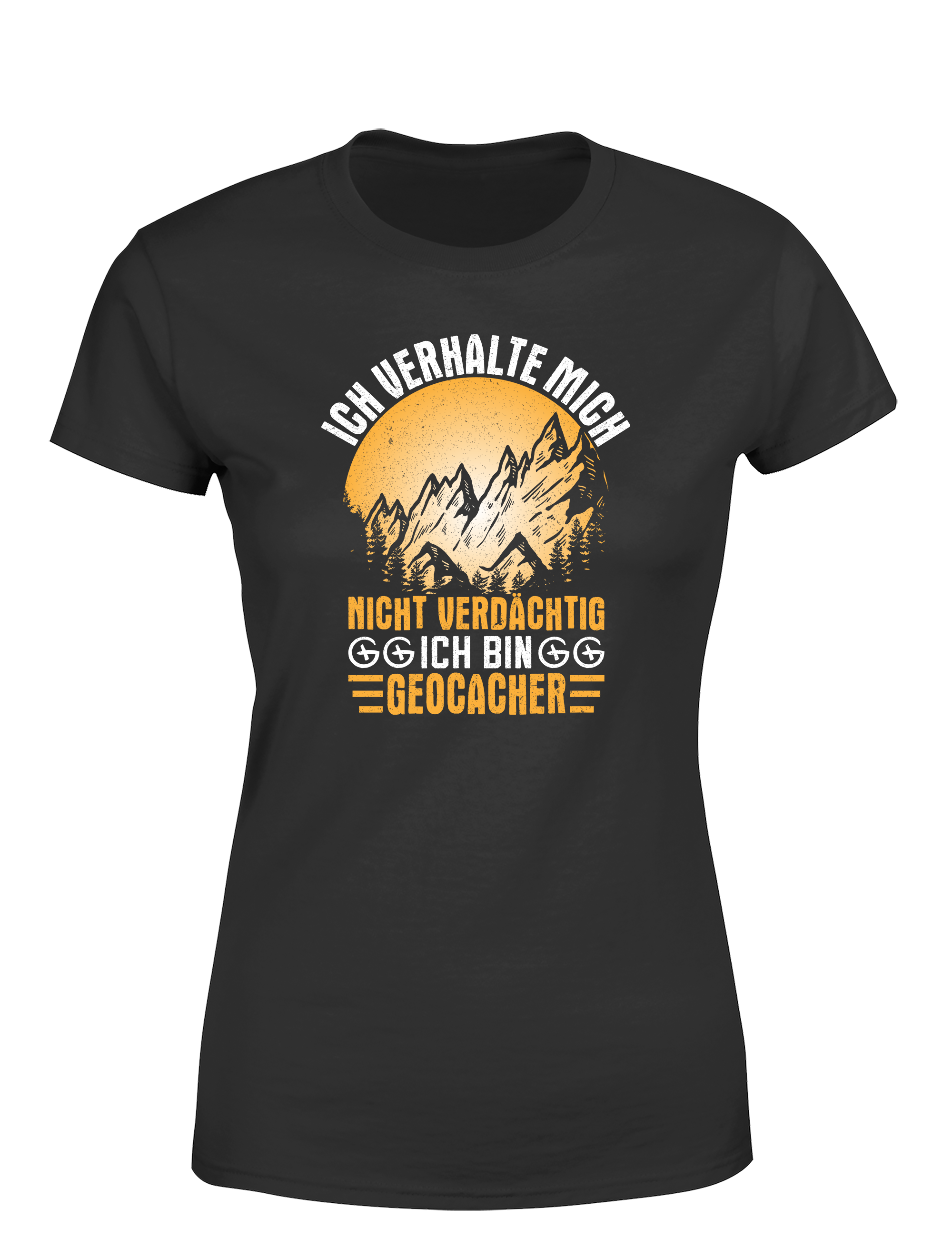 Ich verhalte mich nicht verdächtig – Ich bin Geocacher | Lustiges Damen T-Shirt für Schatzsucherinnen & Outdoor-Fans