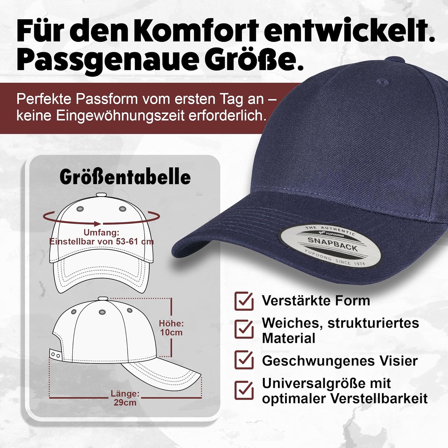 Snapback Cap The Walking DAD Bestickt - lustiges Geschenk für Papa, Vatertag, Geburt, Geburtstag - Cap für Väter, Humorvolles Accessoire