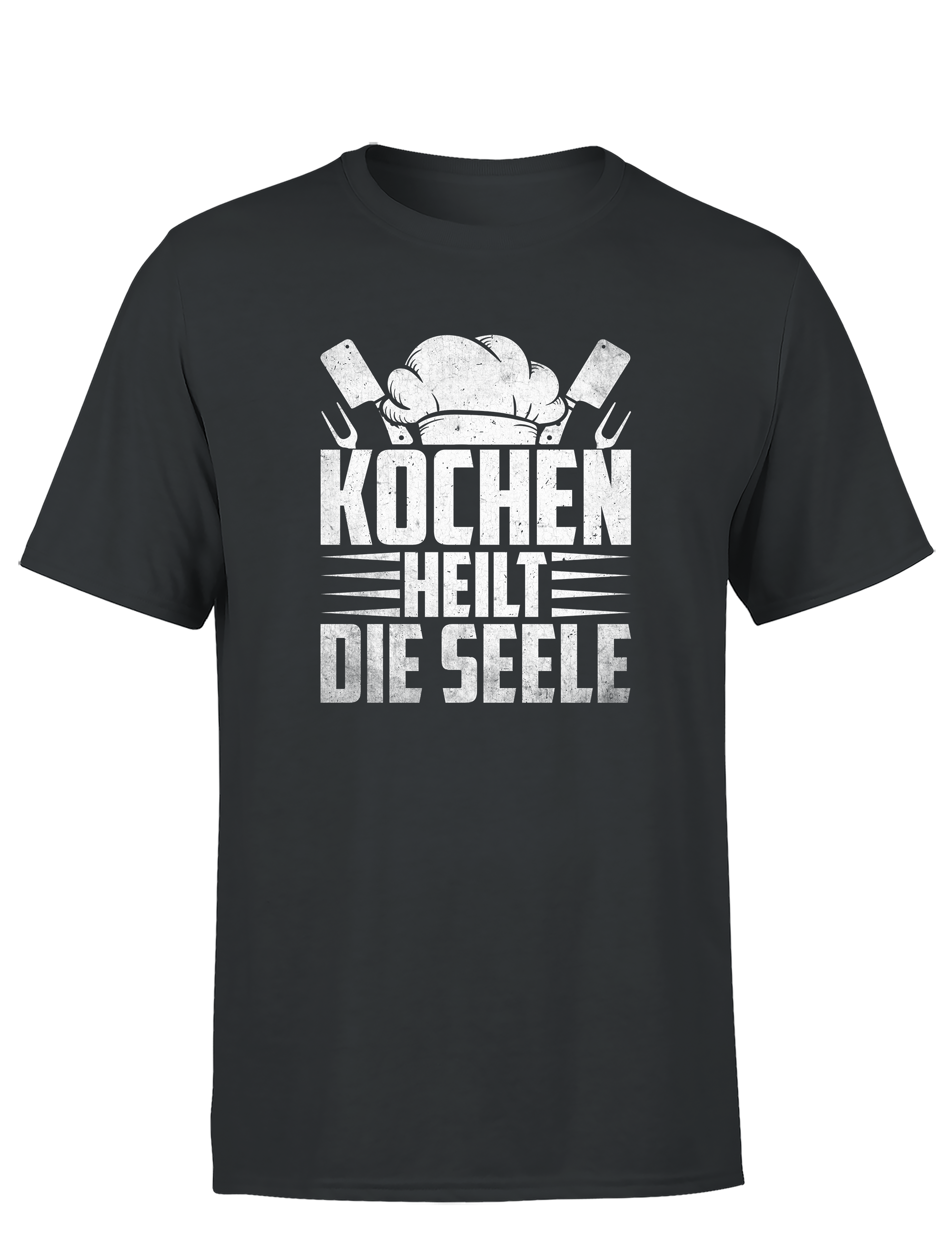 Herren T-Shirt „Feuer Pfanne Fertig“ | Lustiges Koch Shirt für Männer & Grillmeister (Copie)