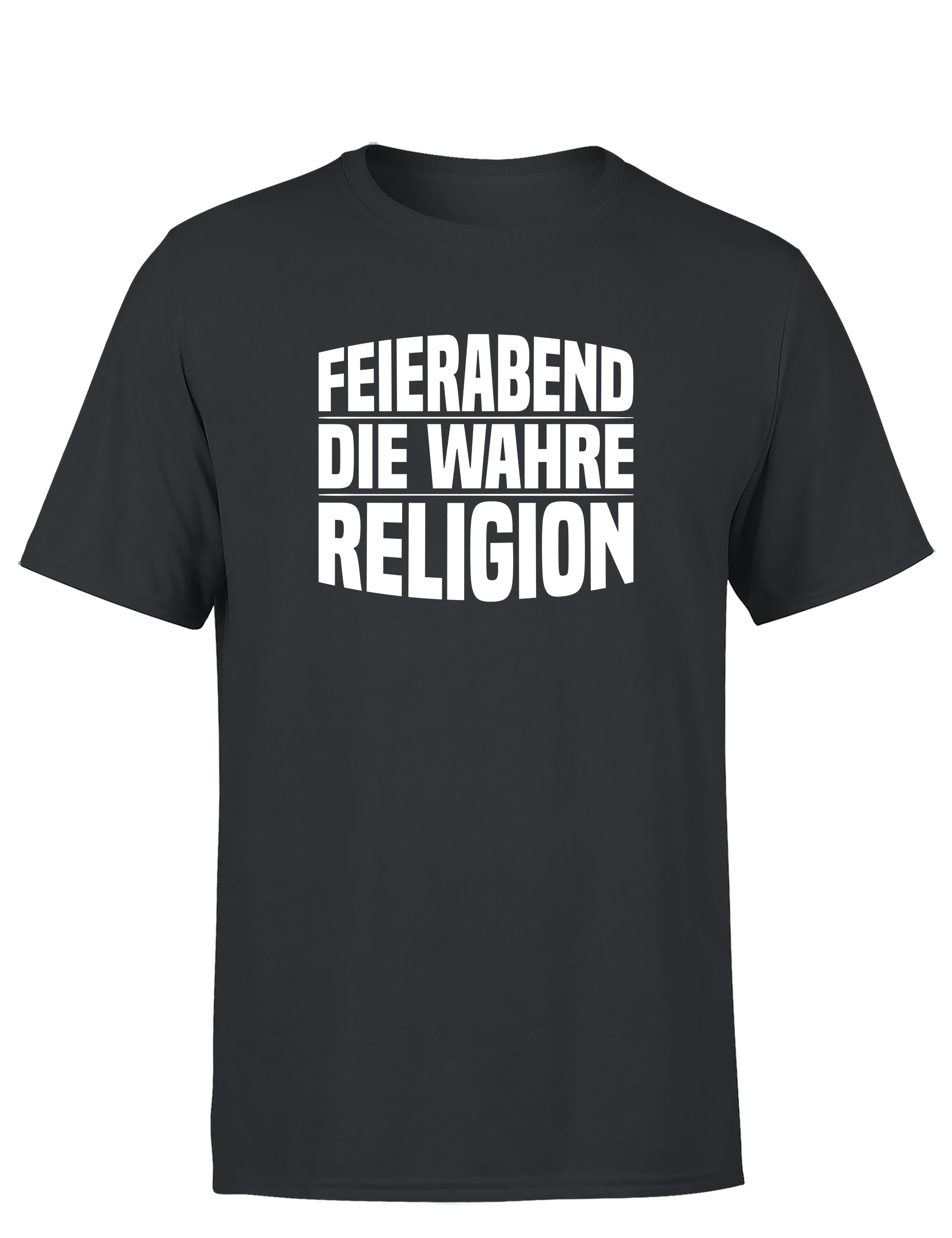 Feierabend – Herren T-Shirt „Die wahre Religion“ | Lustiges Shirt für Berufstätige & Couch-Fans