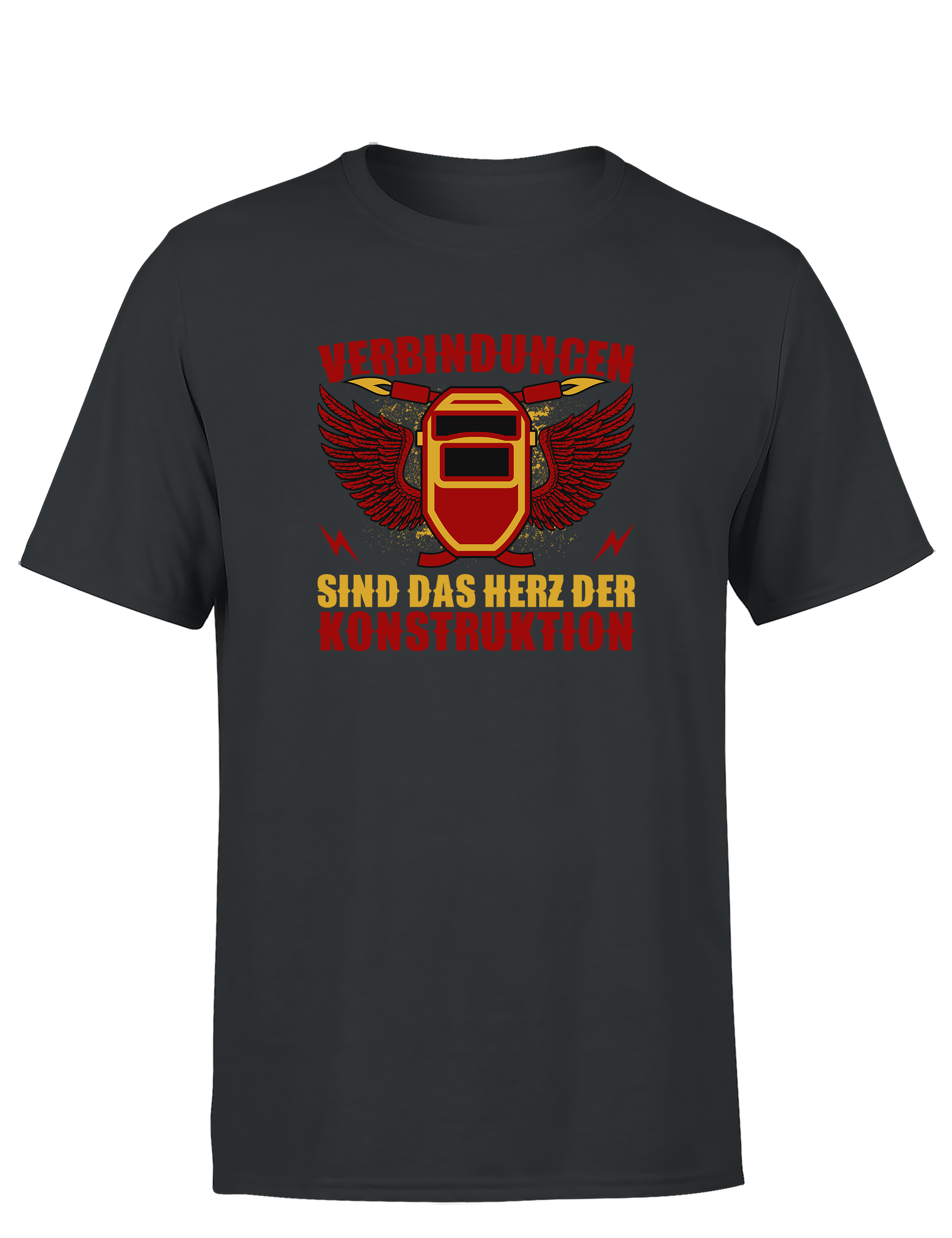 Verbindungen sind das Herz der Konstruktion – Herren T-Shirt im Retro Stil | Lustiges Shirt für Bauingenieure, Handwerker & Konstrukteure