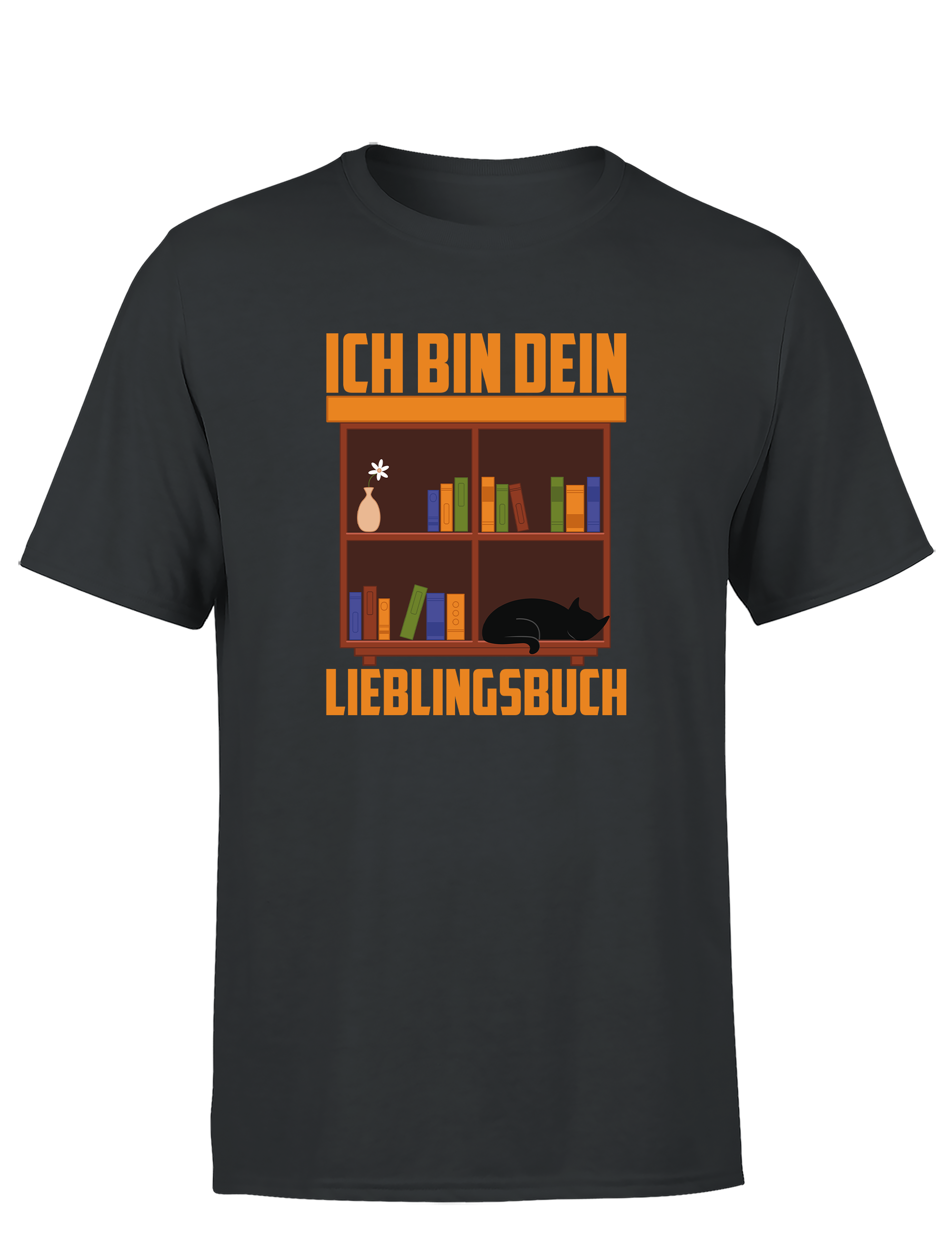 Ich bin dein Lieblingsbuch – Herren T-Shirt im Retro Stil | Lustiges Shirt für Leseratten, Bibliothek & Freizeit