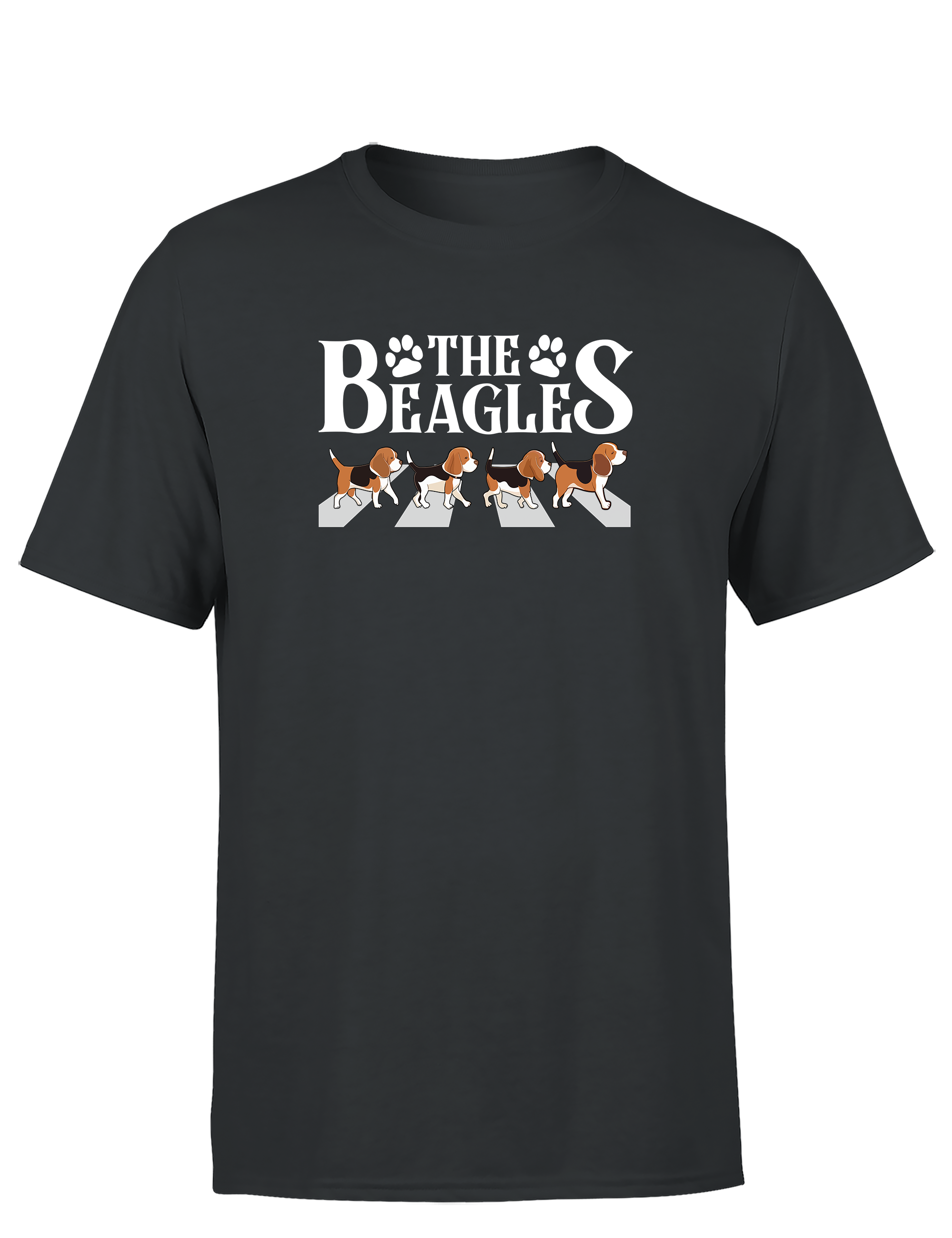 Lustiges Herren T-Shirt „The Beagles“ | Witziges Hunde-Shirt im Abbey-Road Style