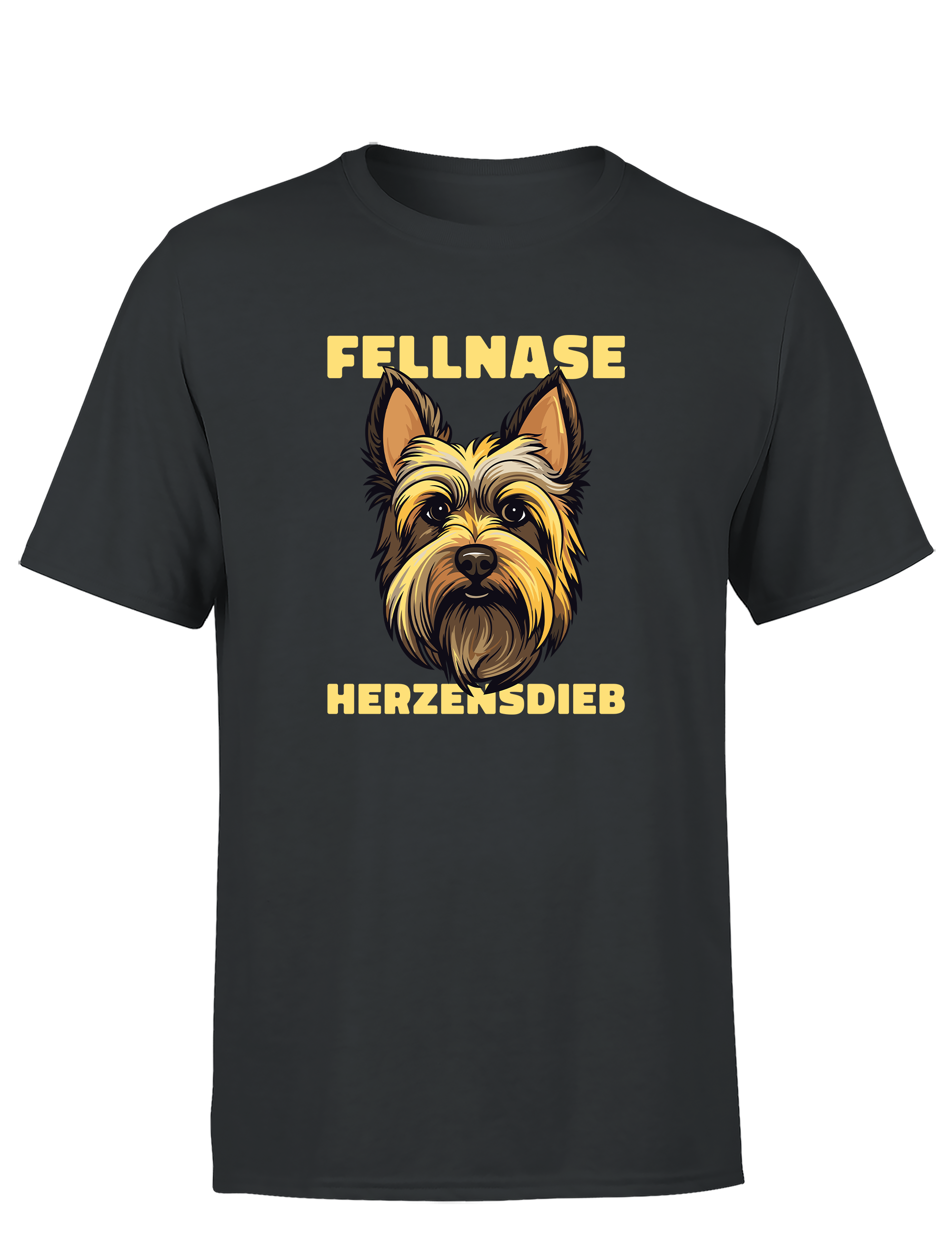 Herren T-Shirt Fellnase Herzensdieb | Süßes Hunde Shirt für Hundeliebhaber
