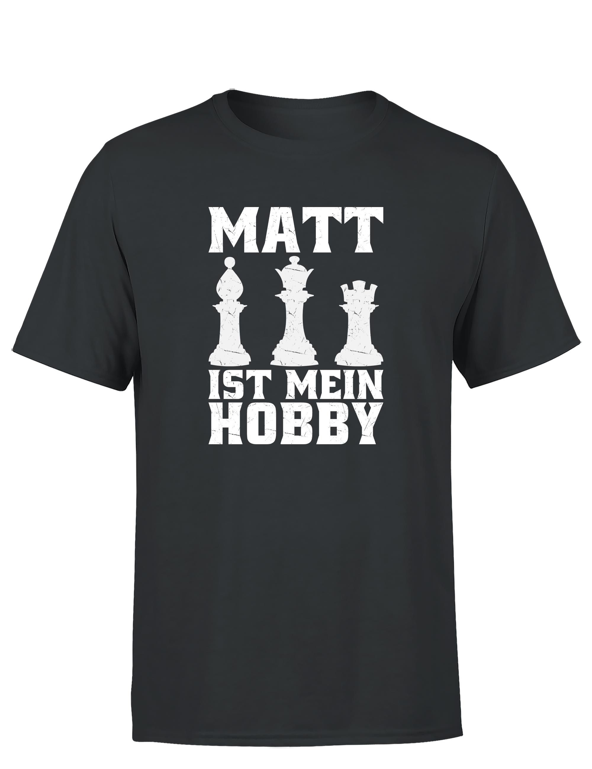 Matt ist mein Hobby – Herren T-Shirt im Retro Stil | Perfektes Männer Shirt für Schachspieler, Turniere, Freizeit & Geschenkidee