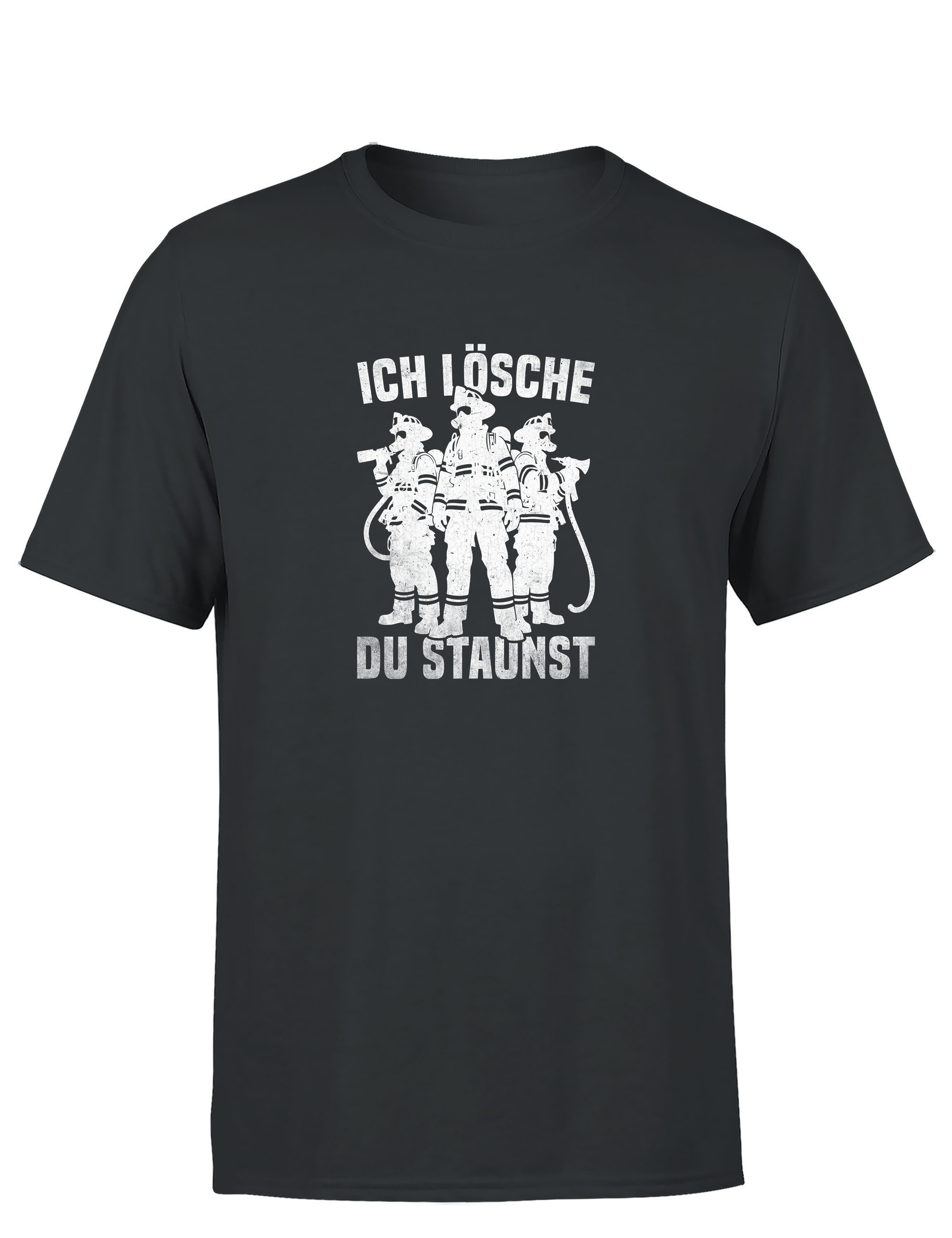 Feuerwehr – Herren T-Shirt „Ich lösche, du staunst“ | Lustiges Firefighter Shirt für echte Einsatzhelden