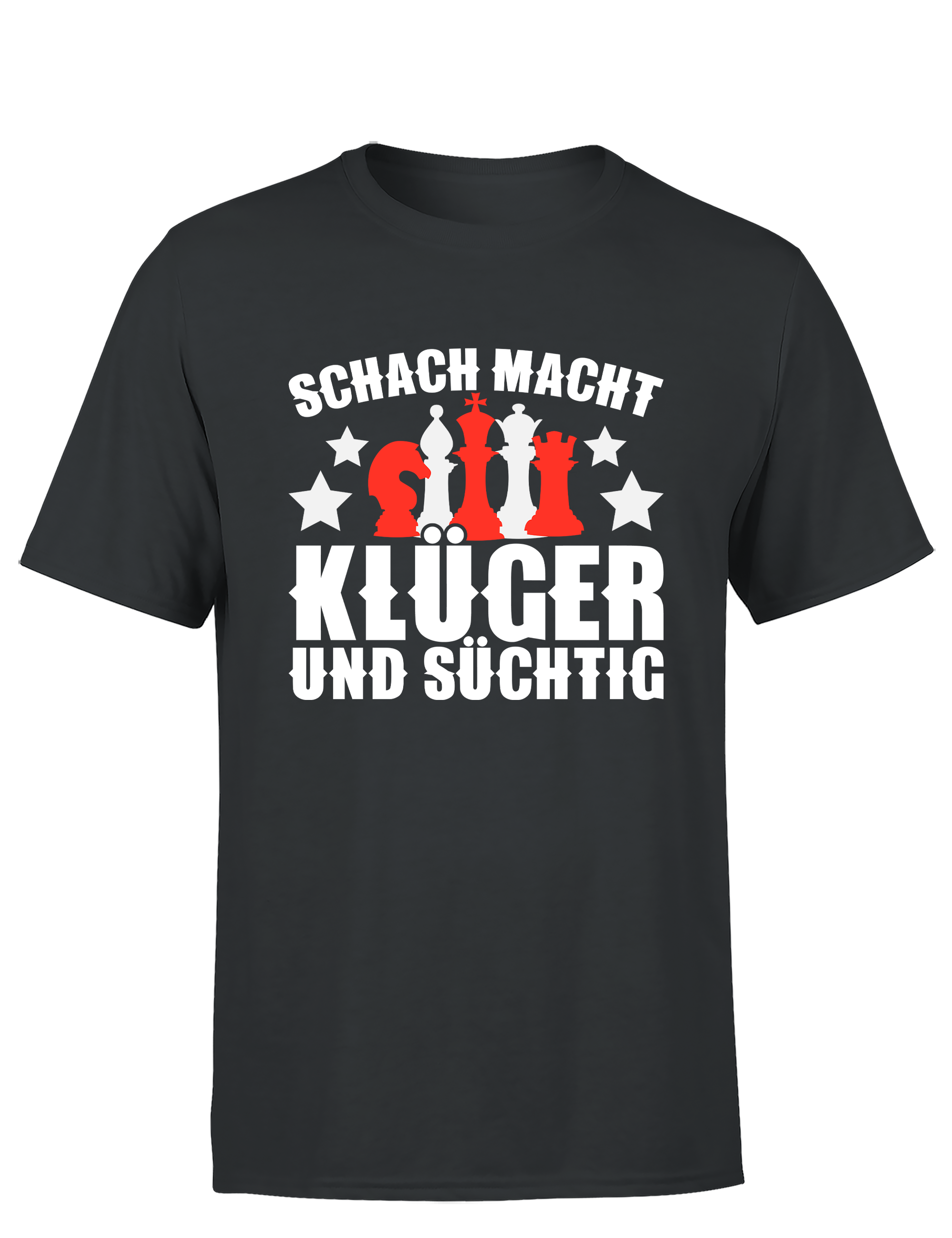 Schach macht klüger und süchtig – Herren T-Shirt im Retro Stil | Perfektes Männer Shirt für Schachspieler, Turniere, Freizeit & Geschenkidee (Copie)