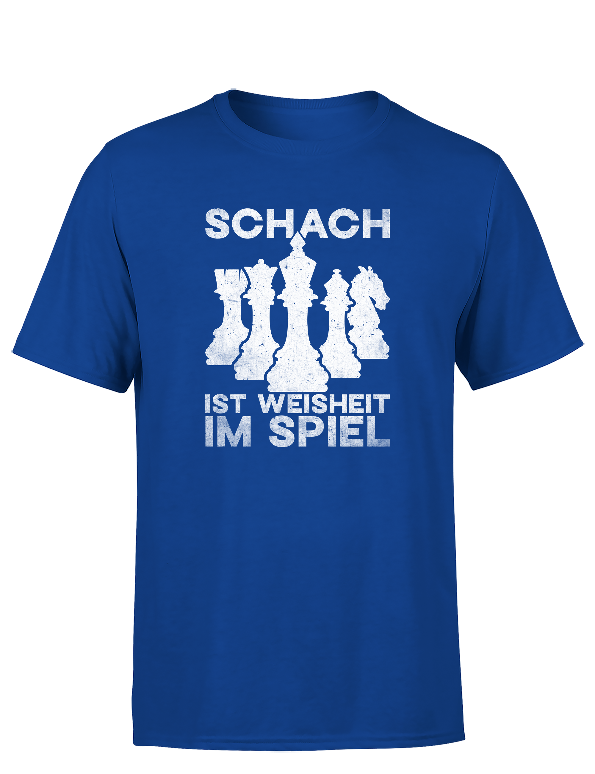 Schach ist Weisheit im Spiel – Herren T-Shirt im Retro Stil | Perfektes Männer Shirt für Schachspieler, Turniere, Freizeit & Geschenkidee