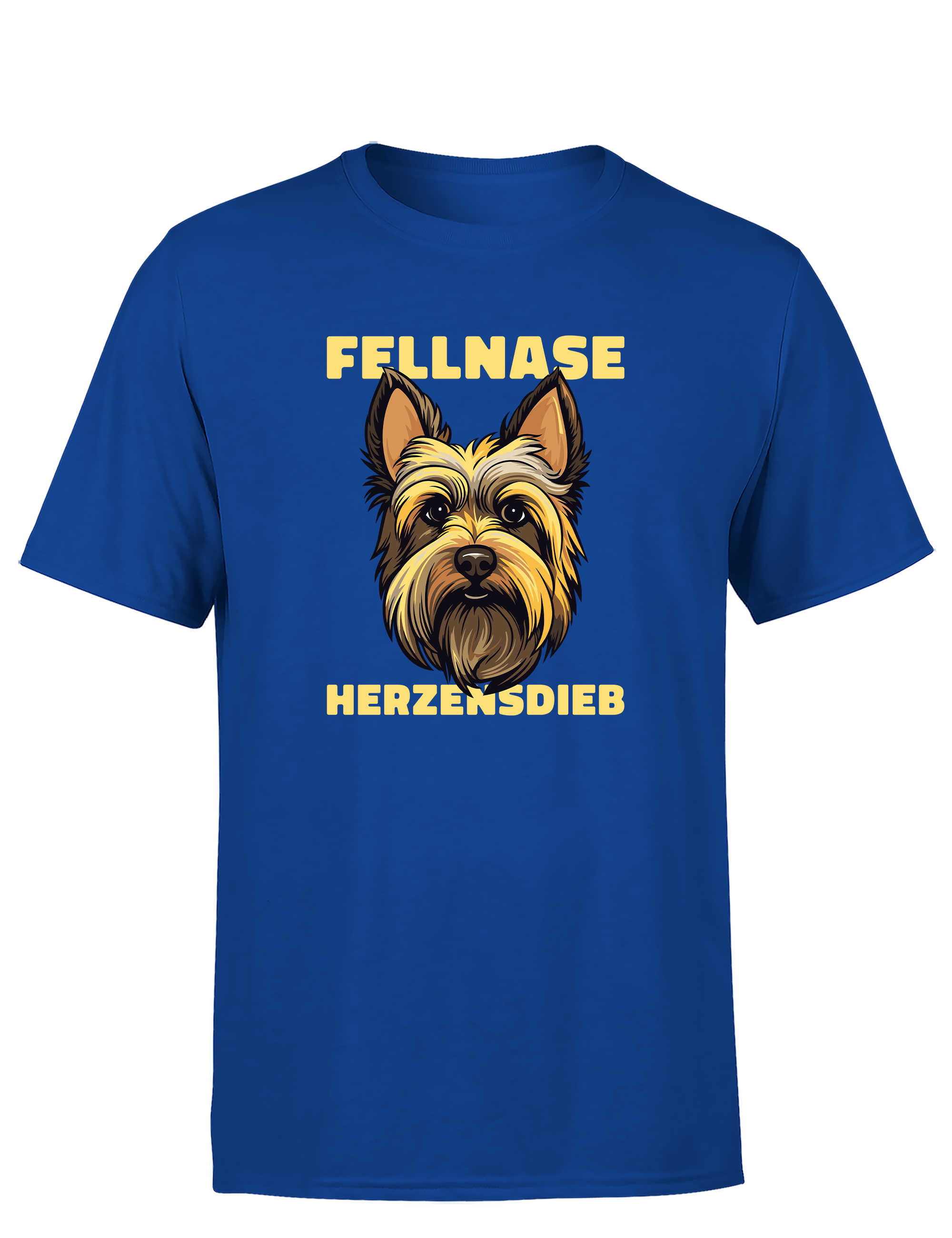 Herren T-Shirt „Fellnase Herzensdieb“ | Lustiges Hunde Shirt für Hundeliebhaber