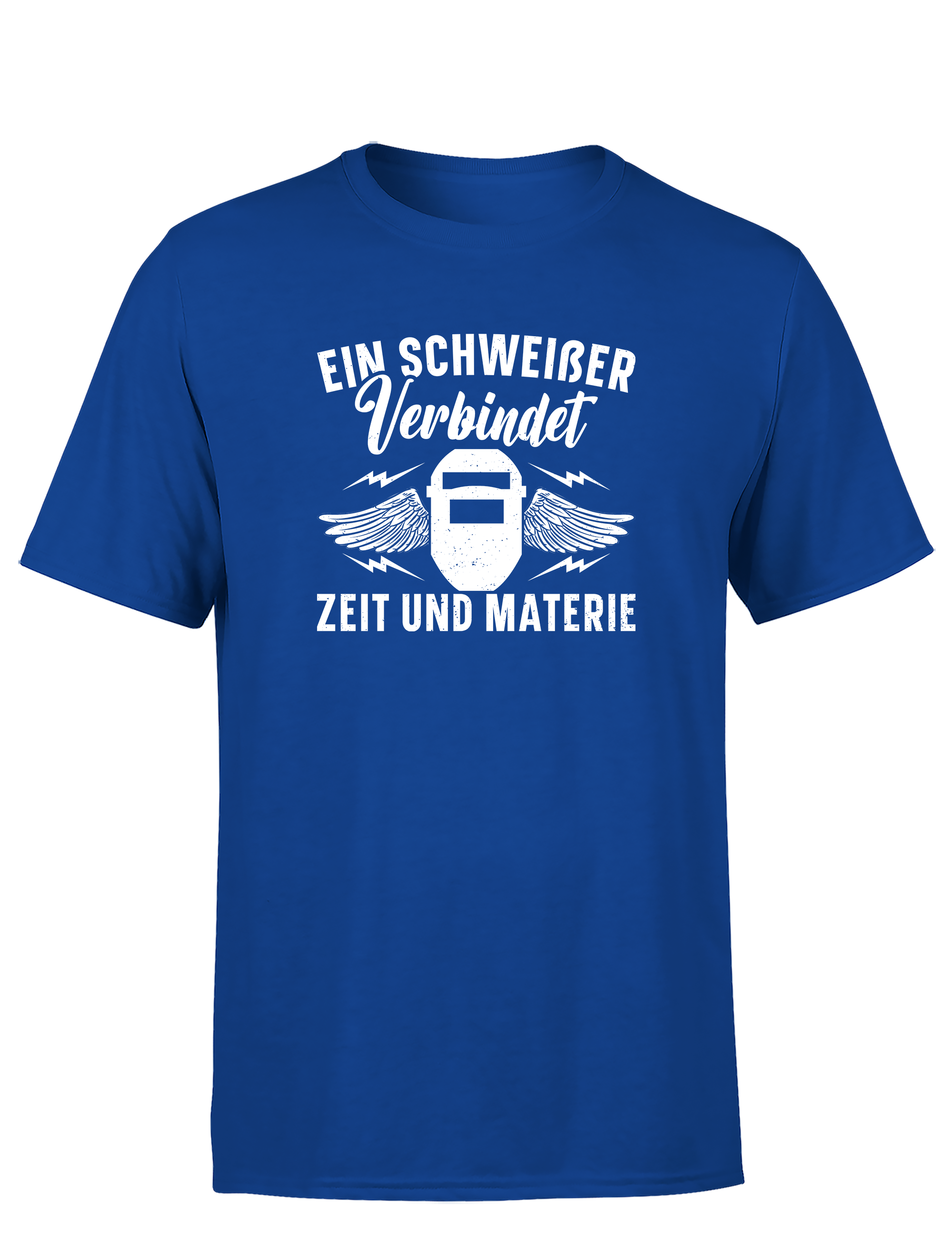 Ein Schweißer verbindet Zeit und Materie – Herren T-Shirt im Retro Stil | Lustiges Shirt für Schweißer, Metallbauer & Handwerker