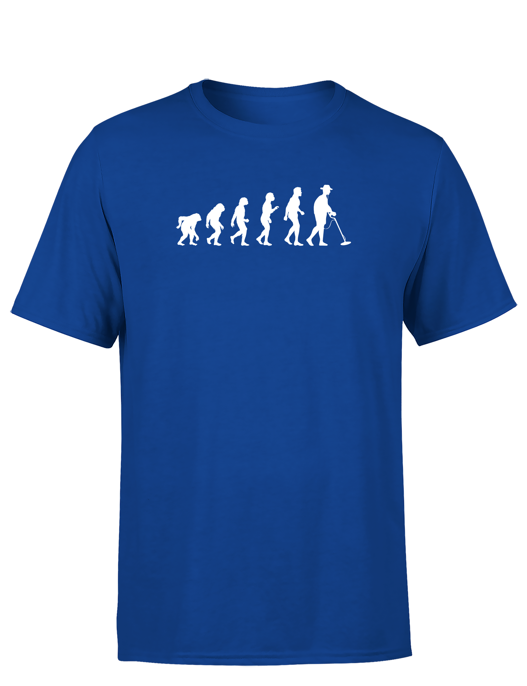 Evolution des Sondelns – Herren T-Shirt im Retro Stil | Lustiges Shirt für Schatzsucher, Hobby-Sondler & Freizeit
