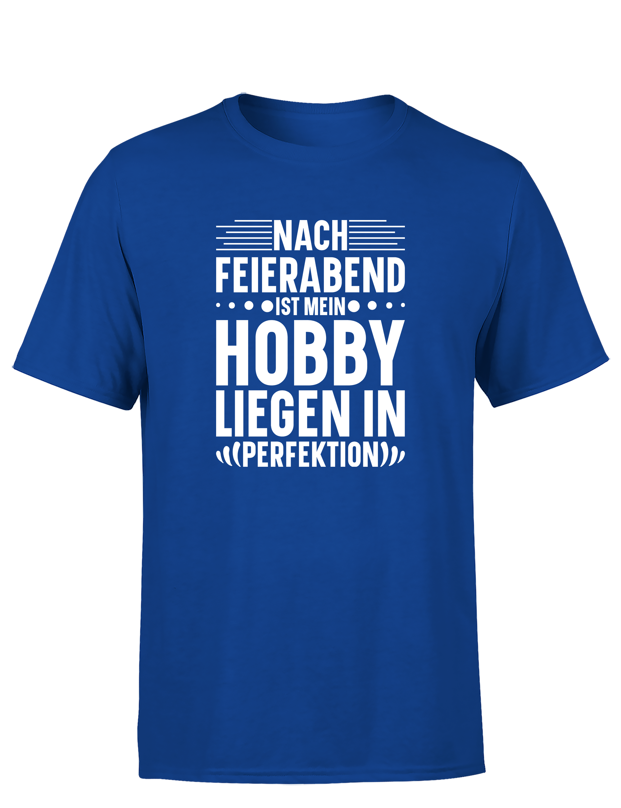 Nach Feierabend – Herren T-Shirt „Liegen in Perfektion“ | Lustiges Shirt für Couch-Fans & Relax-Profis