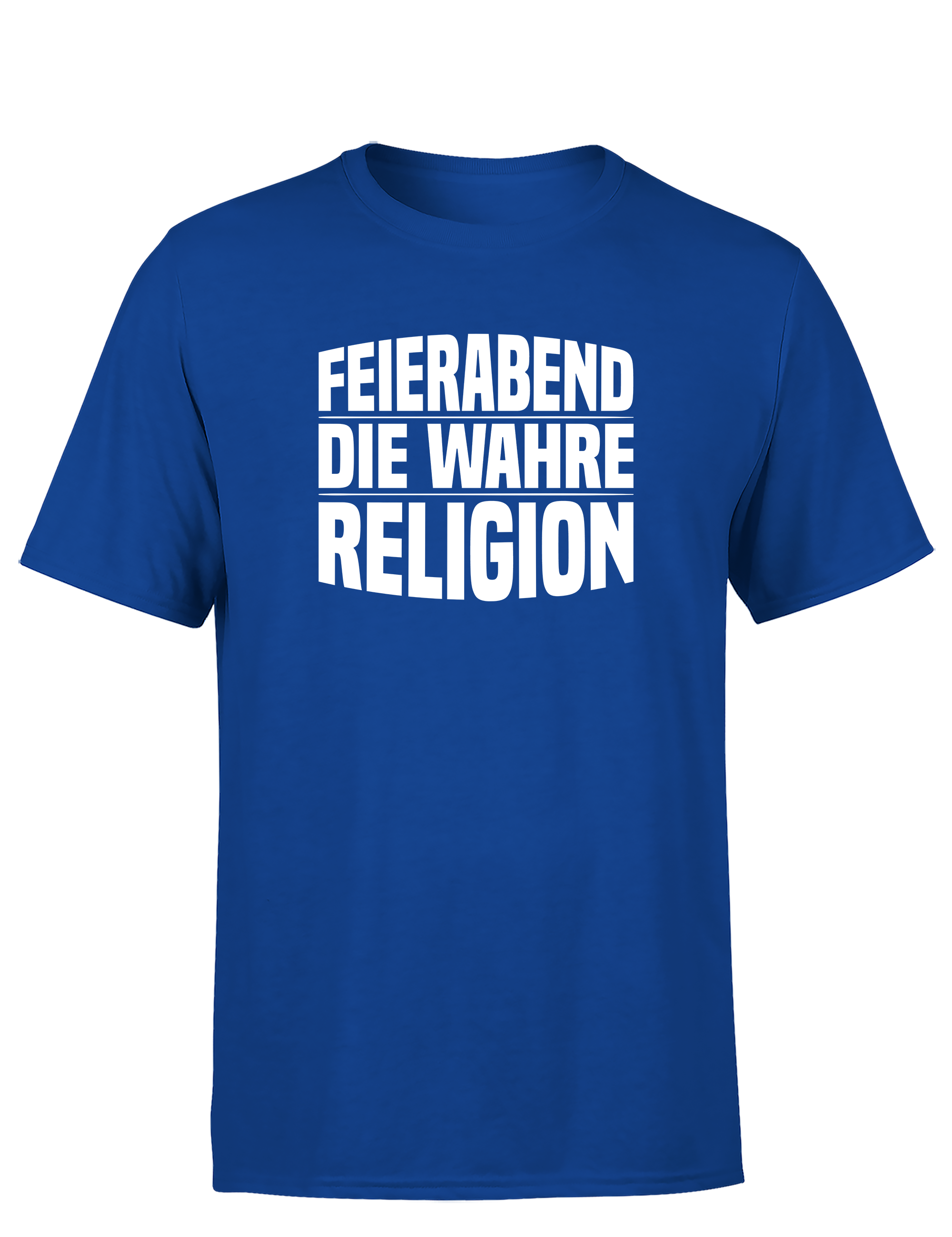 Feierabend – Herren T-Shirt „Die wahre Religion“ | Lustiges Shirt für Berufstätige & Couch-Fans