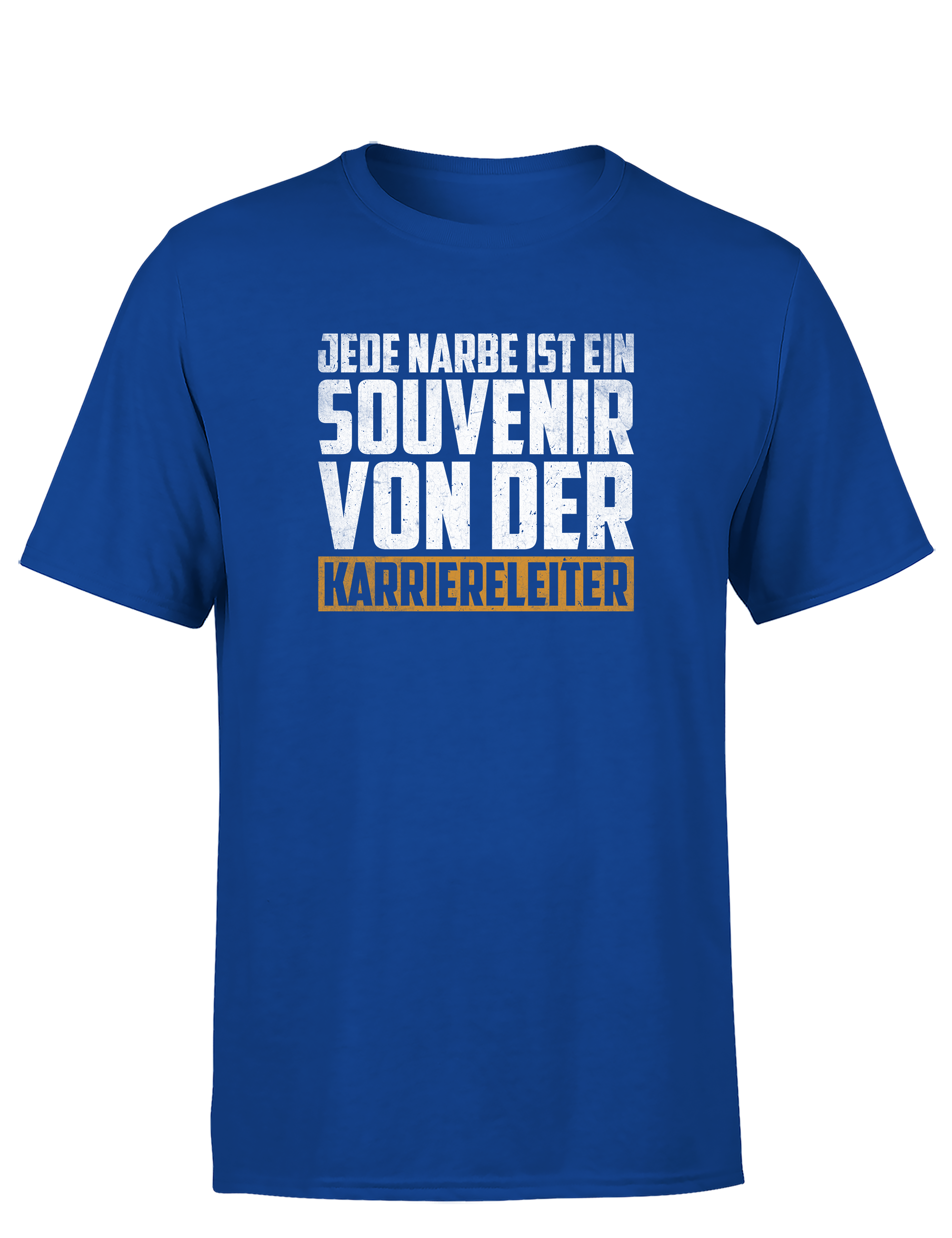 Jede Narbe ist ein Souvenir – Herren T-Shirt „Karriereleiter“ | Lustiges Shirt für Arbeiter, Handwerker & Bürohelden
