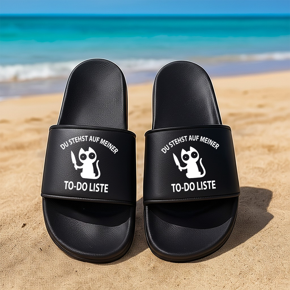 Badeschuhe Du stehst auf meiner To-do-Liste