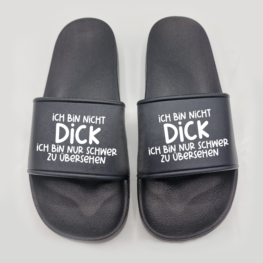 Badeschuhe Ich bin nicht dick ich bin nur schwer zu übersehen