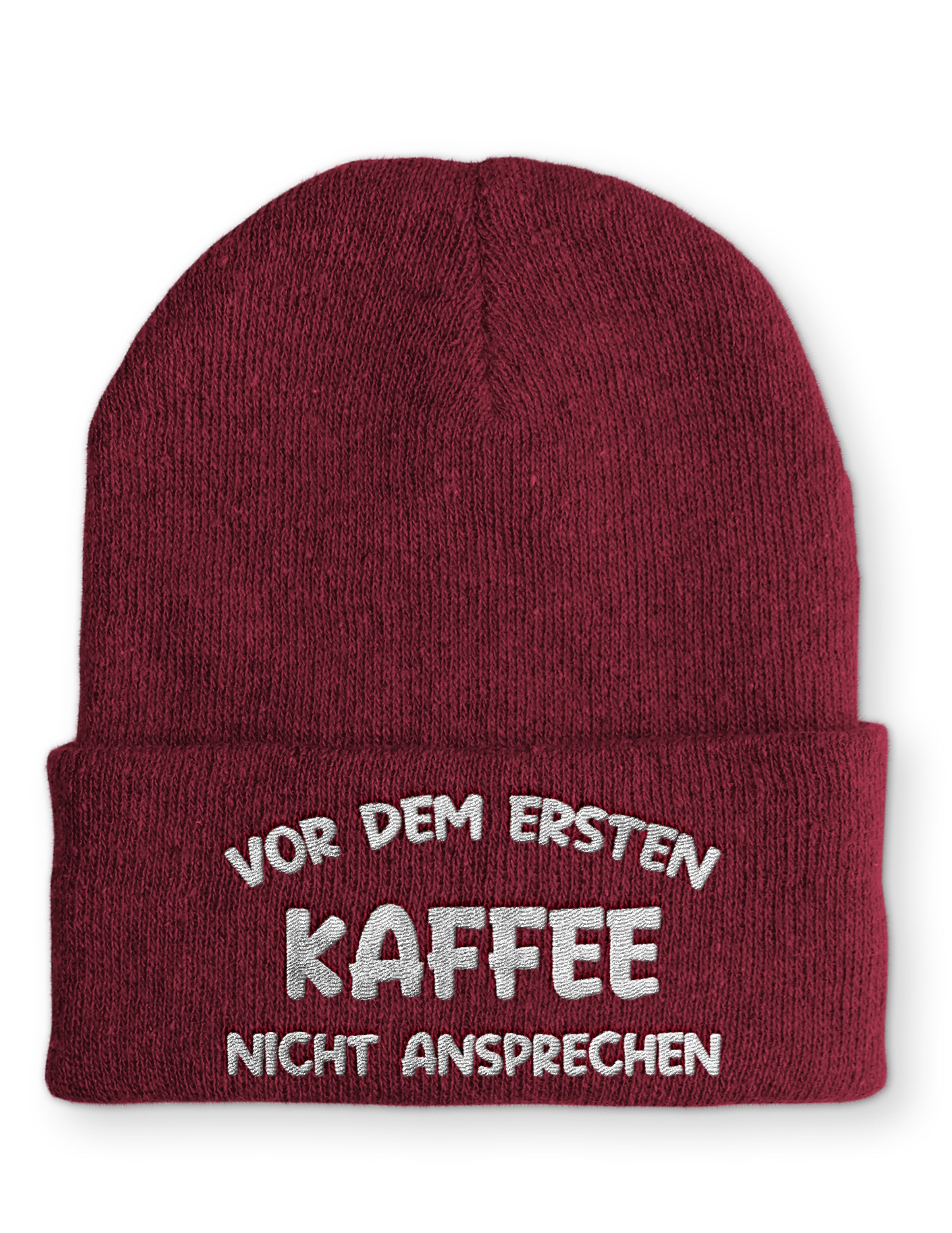 Mütze Vor dem ersten Kaffee nicht ansprechen Wintermütze Beanie